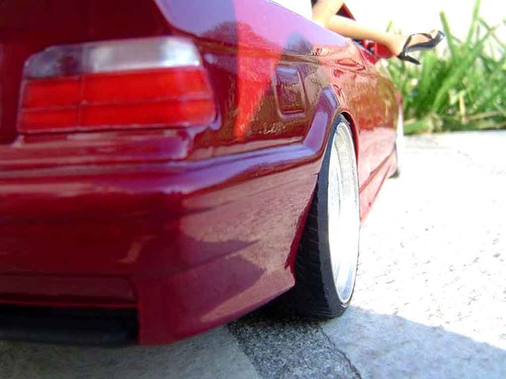 Bmw M3 Cabriolet E36 rood jantes budnik 1/18 Ut Models