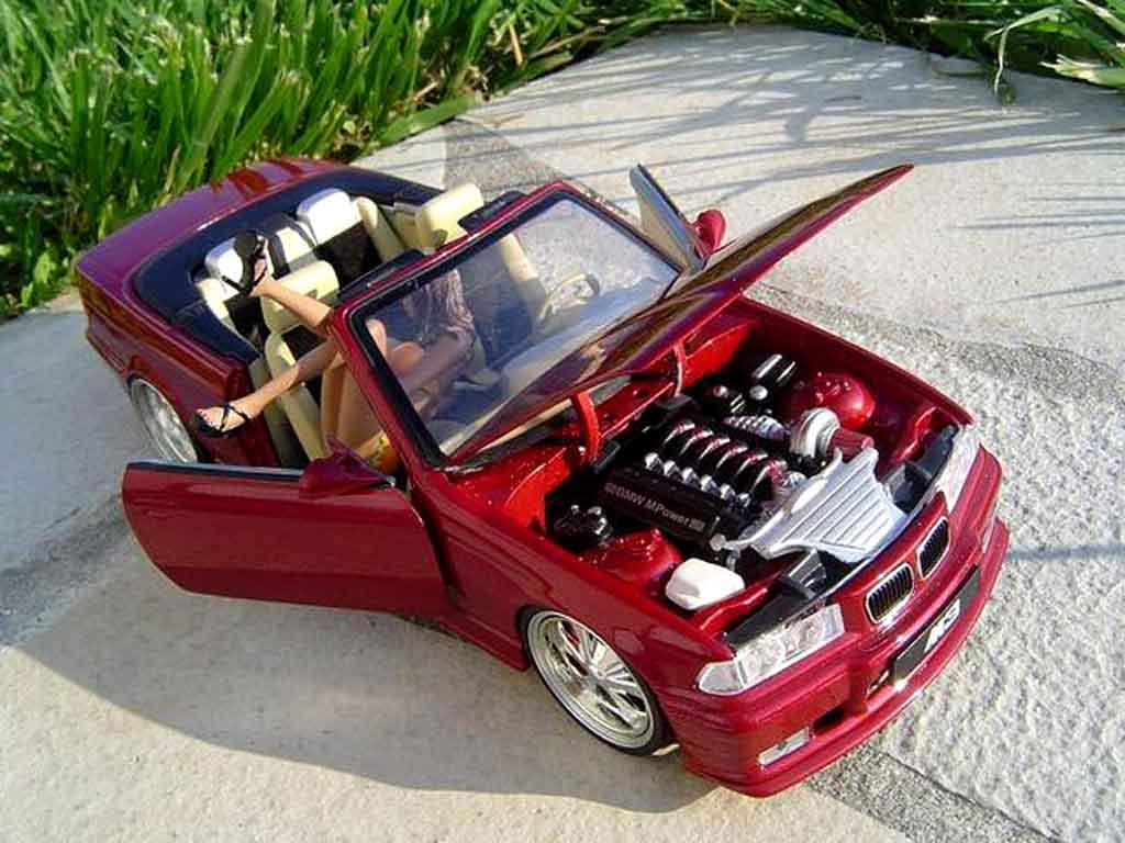 Bmw M3 Cabriolet E36 rood jantes budnik 1/18 Ut Models
