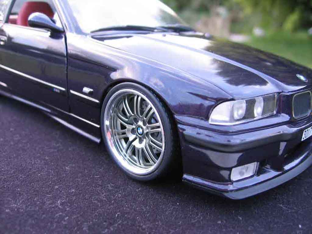 Bmw M3 Coupe E36 paars jantes m3 a deport 1/18 Ut Models
