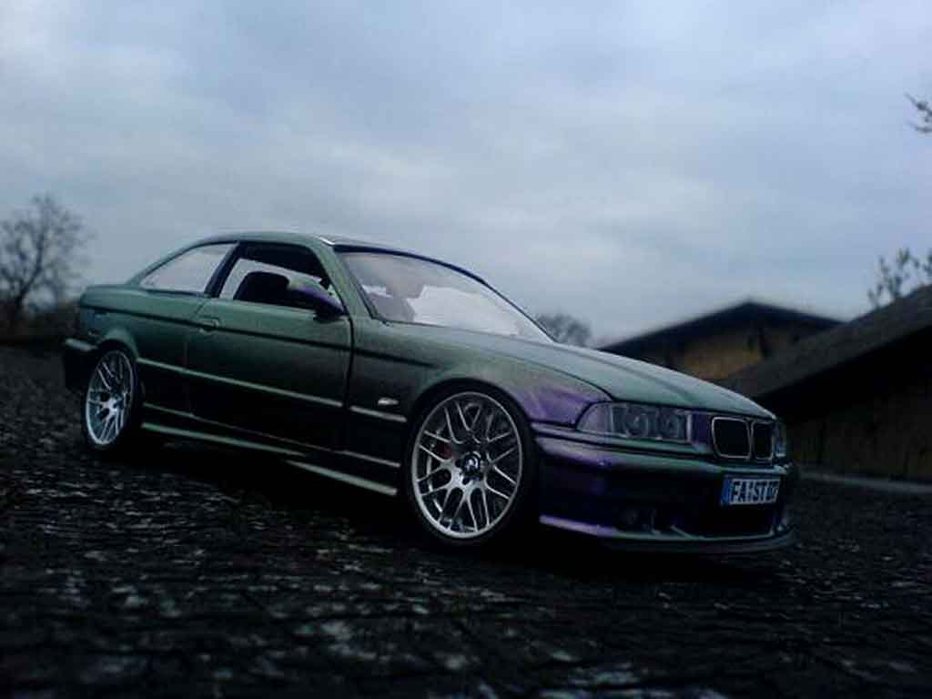 Bmw M3 coupe E36 peinture cameleon jantes m5 1/18 Ut Models