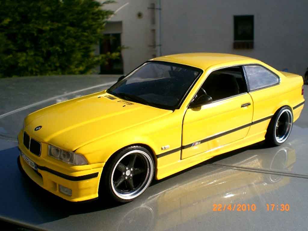 Bmw M3 E36 1/18 Ut Models jaune E36 jantes ac schnitzer 18 pouces modelauto