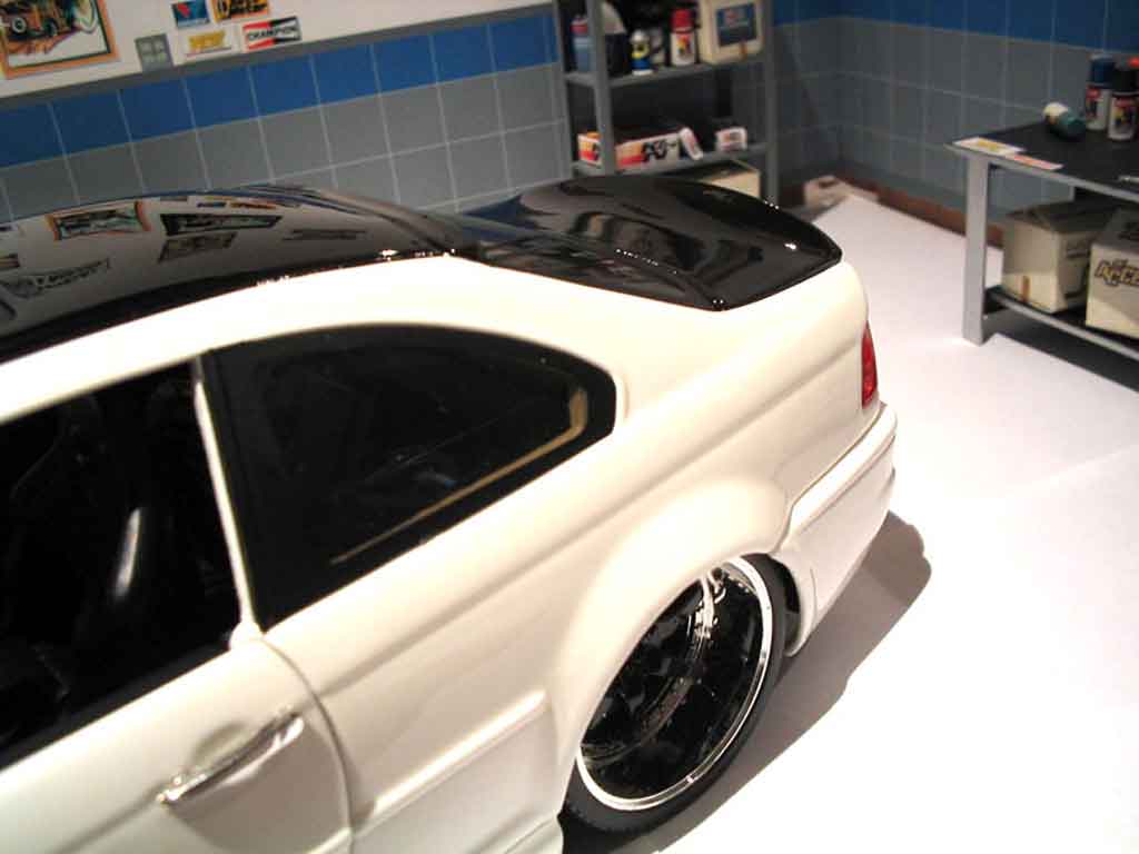 Bmw M3 ac schnitzer E46 zwart & white 1/18 Jada Toys