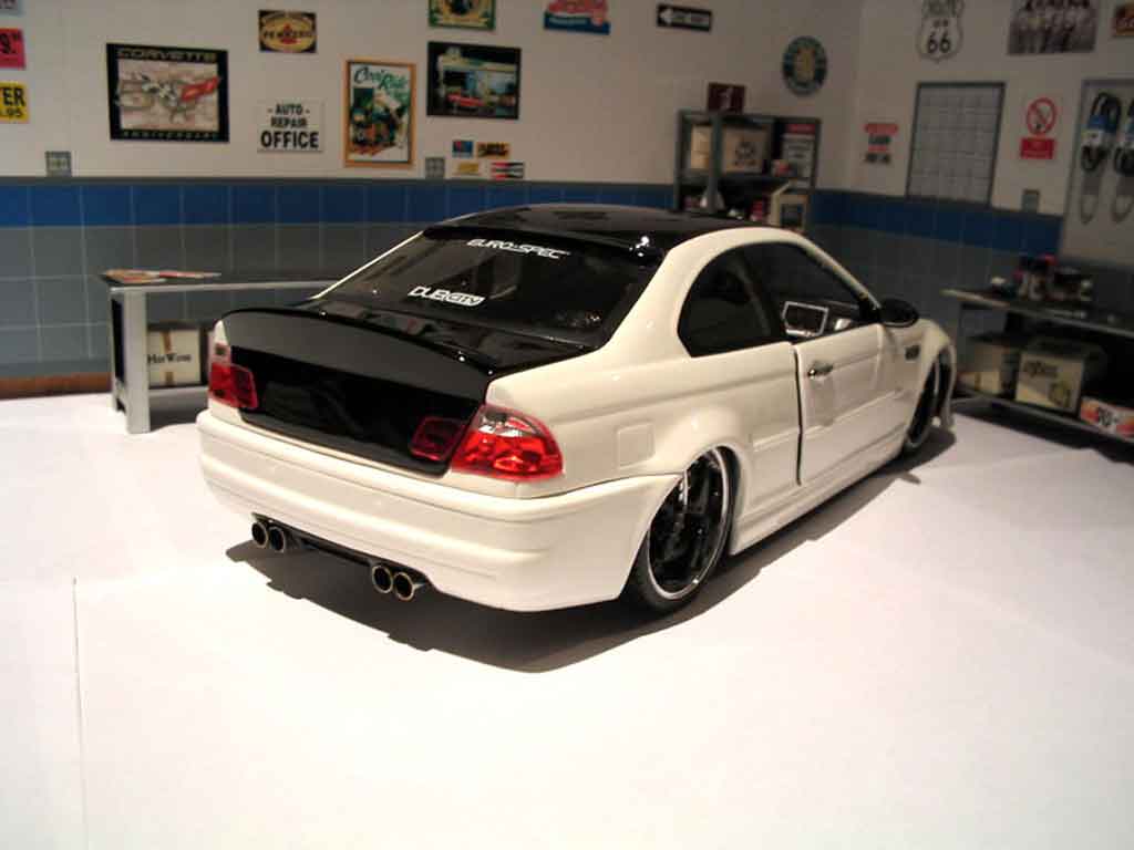 Bmw M3 ac schnitzer E46 zwart & white 1/18 Jada Toys