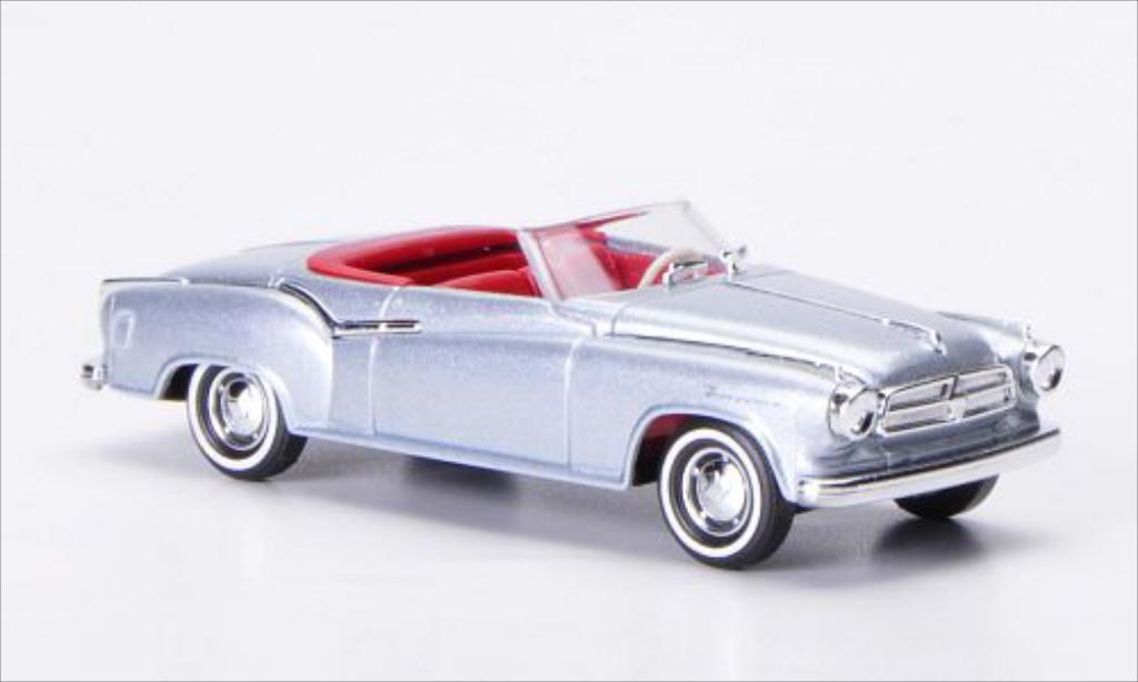 Borgward Isabella 1/87 Busch Cabriolet grijs 1958 modelauto