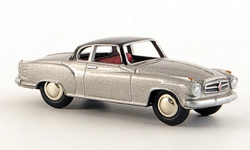 Borgward Isabella 1/87 Bub Coupe grijs/zwart modelauto