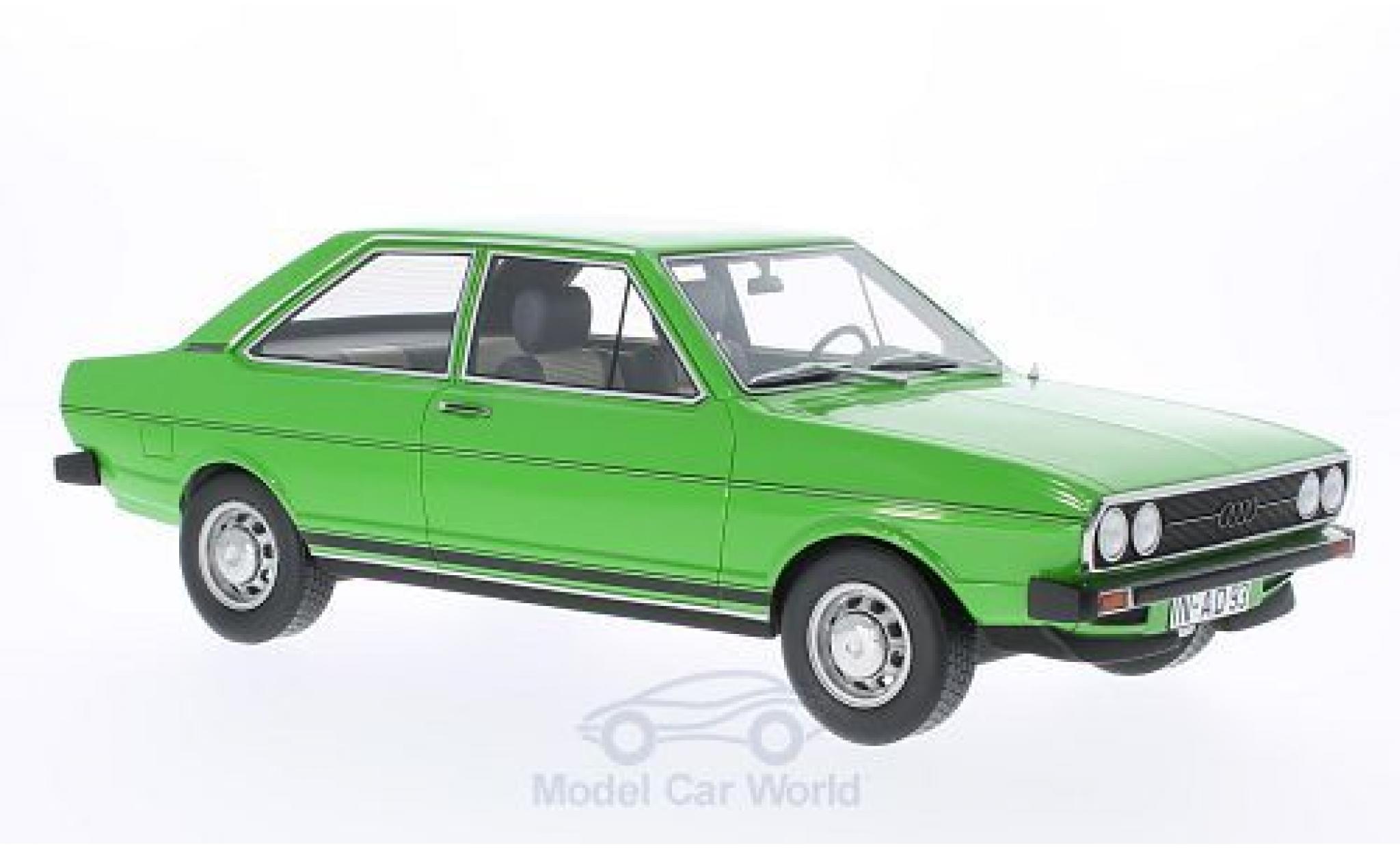 Audi 80 1/18 BoS Models GT groen 1973 ohne Vitrine modelauto