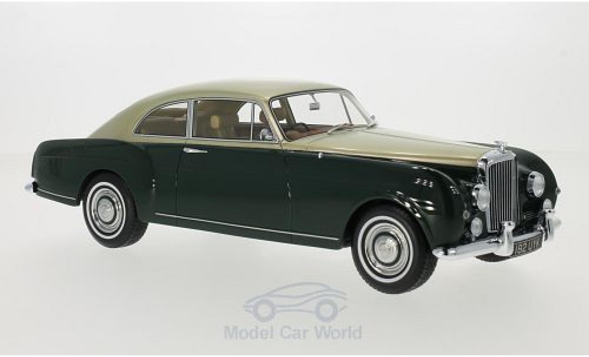 Bentley S1 1/18 BoS Models Continental Mulliner Sports Saloon groen/gold RHD 1956 modelauto