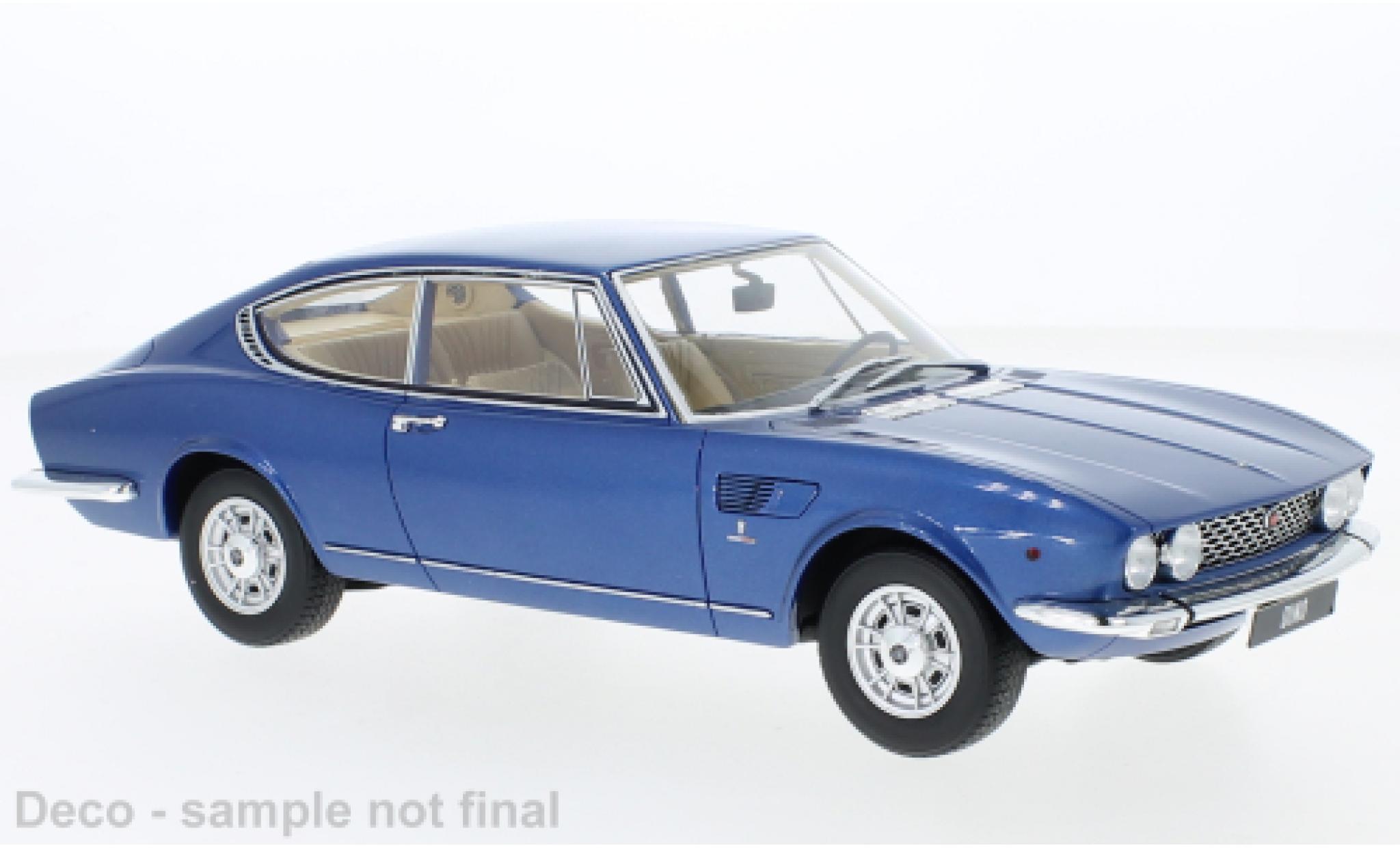 Fiat Dino 1/18 BoS Models Coupe metallic blauw 1967 modelauto