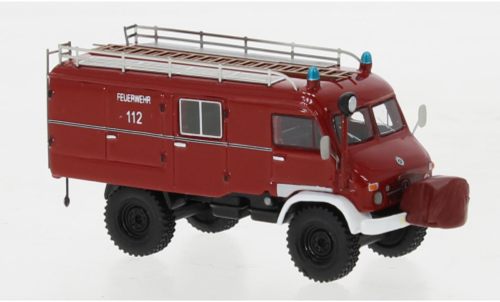 Mercedes Unimog 1/87 BoS Models 404 S LF8 rood/zwart 1962 modelauto