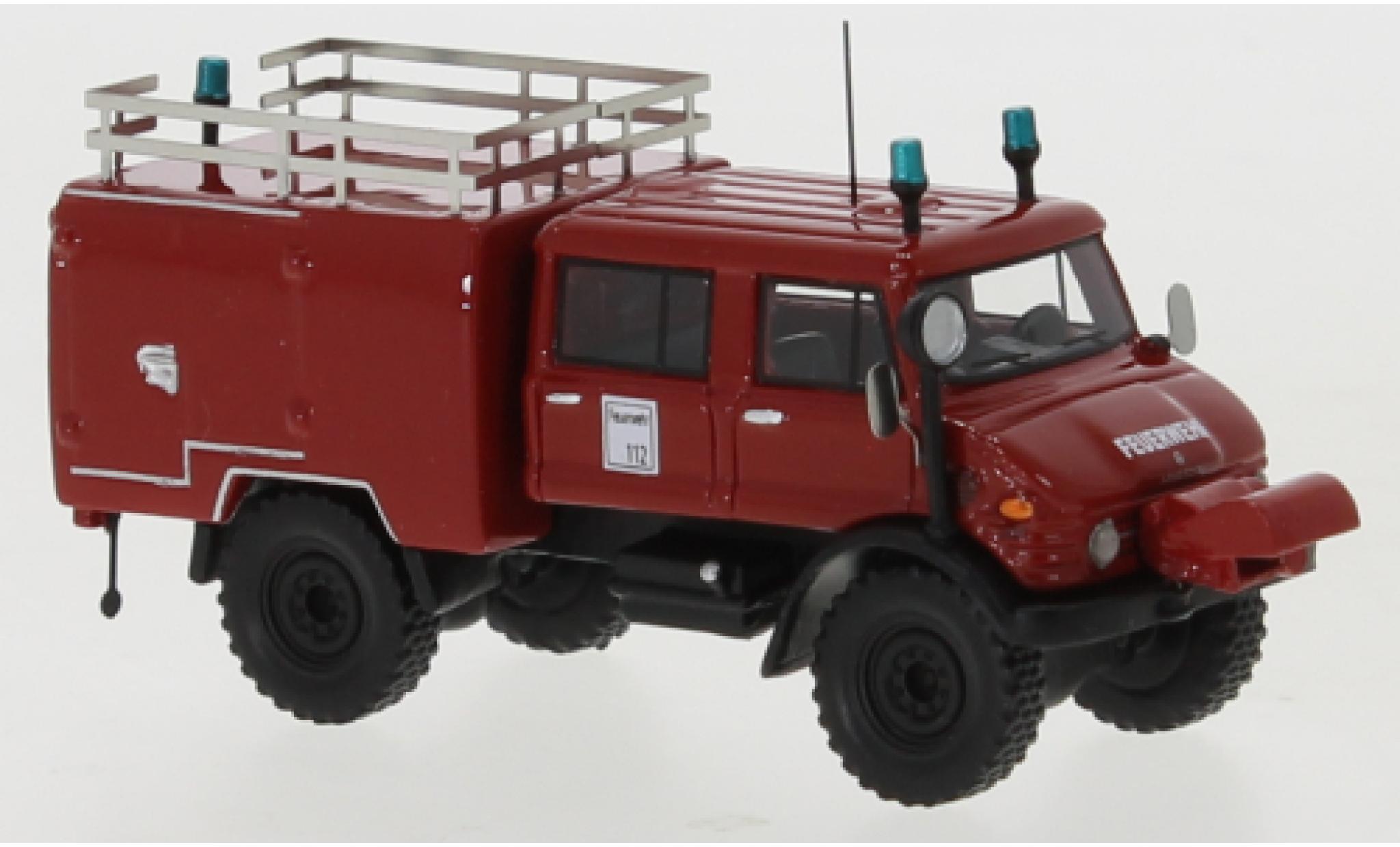 Mercedes Unimog 1/87 BoS Models U416 DoKa brandweer 1977 modelauto