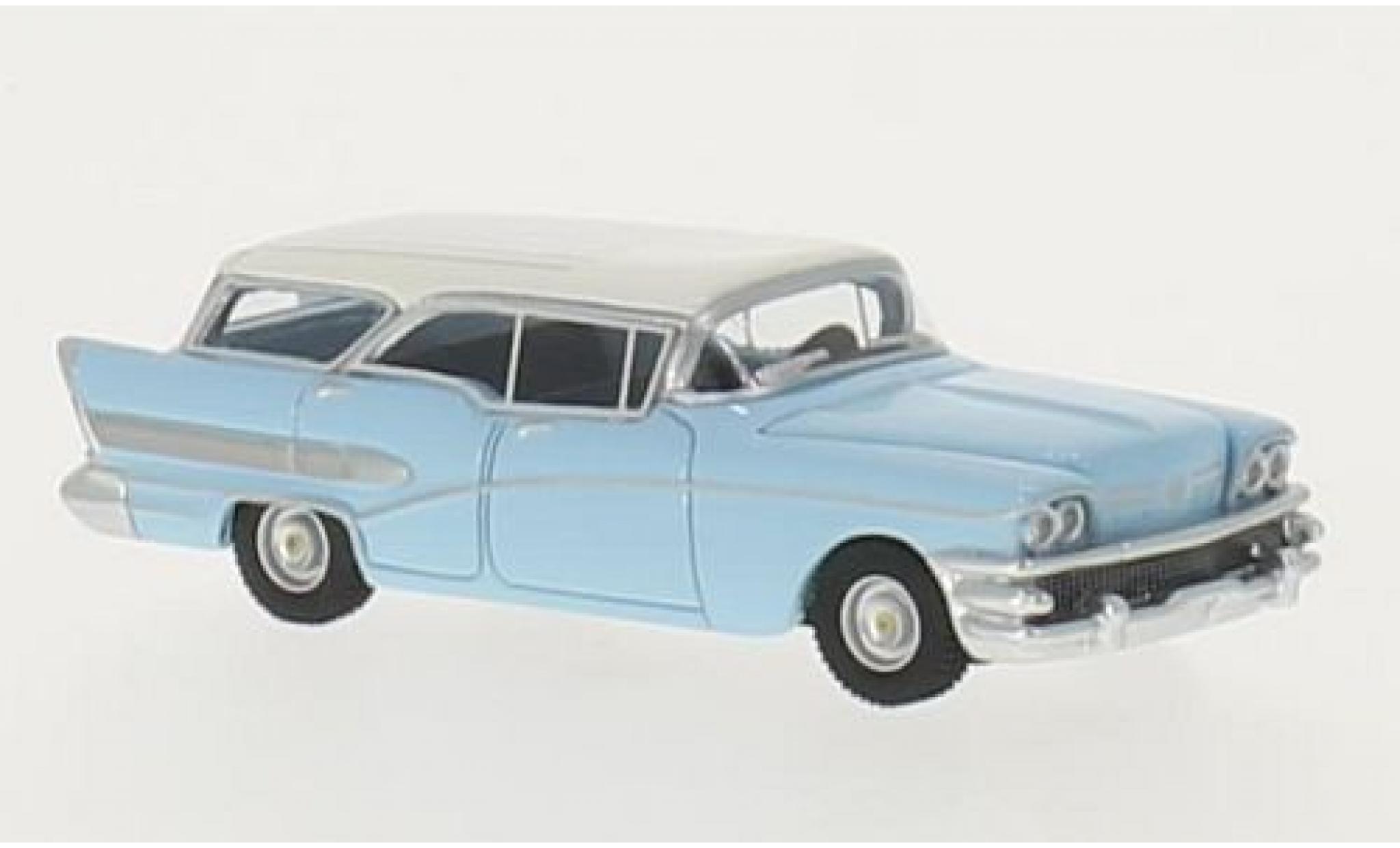 Buick Century 1/87 BoS Models Caballero blauw/wit 1958 modelauto