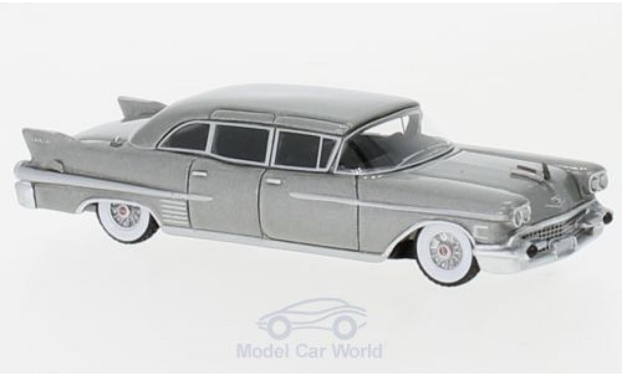 Cadillac Fleetwood 1/87 BoS Models 75 Sedan metallic grijs 1958 modelauto
