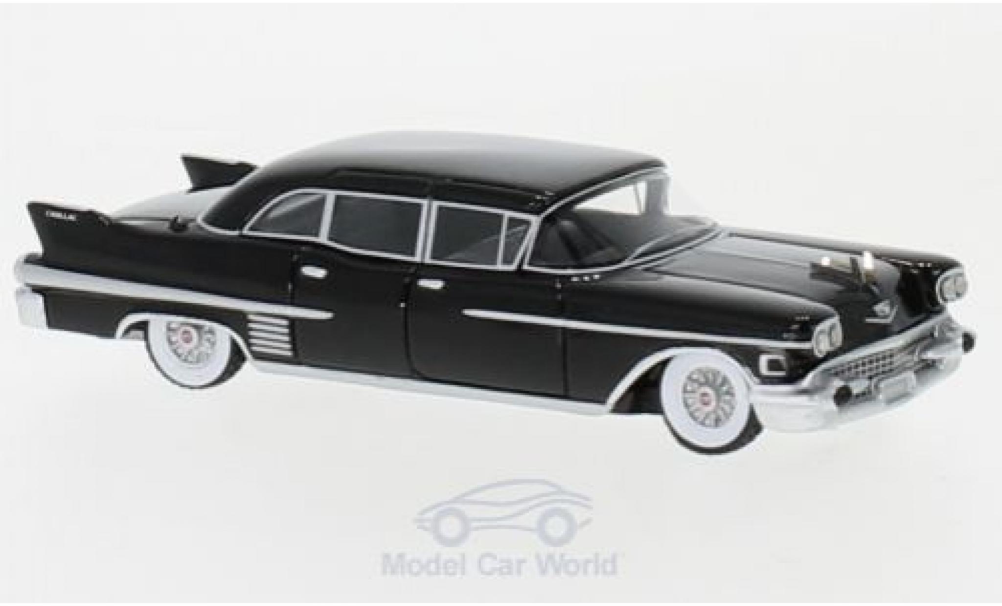 Cadillac Fleetwood 1/18 BoS Models 75 Sedan zwart 1958 modelauto