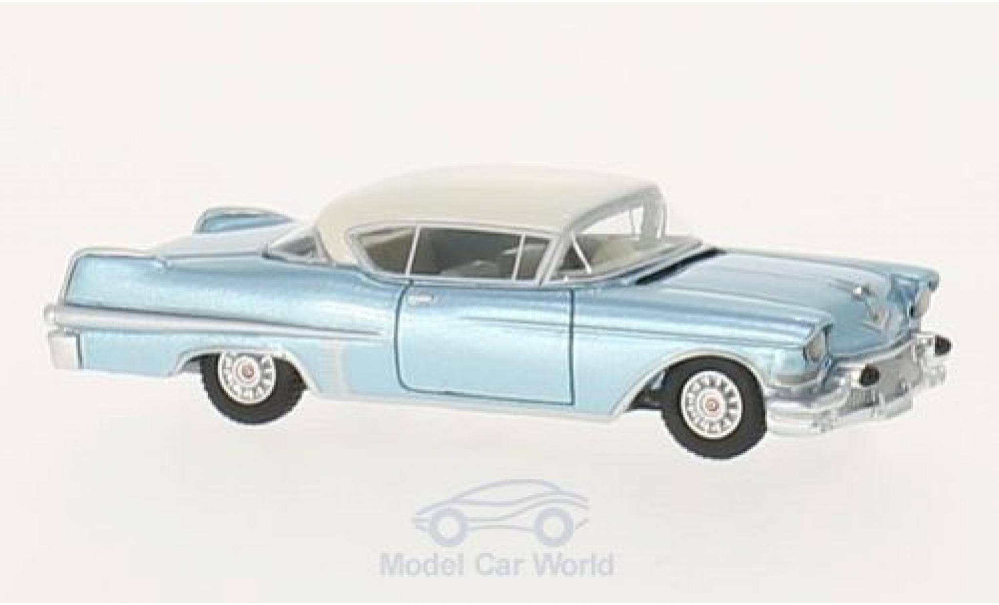 Cadillac Series 62 1/87 BoS Models Hardtop Coupe metallic blauw/beige 1957 modelauto