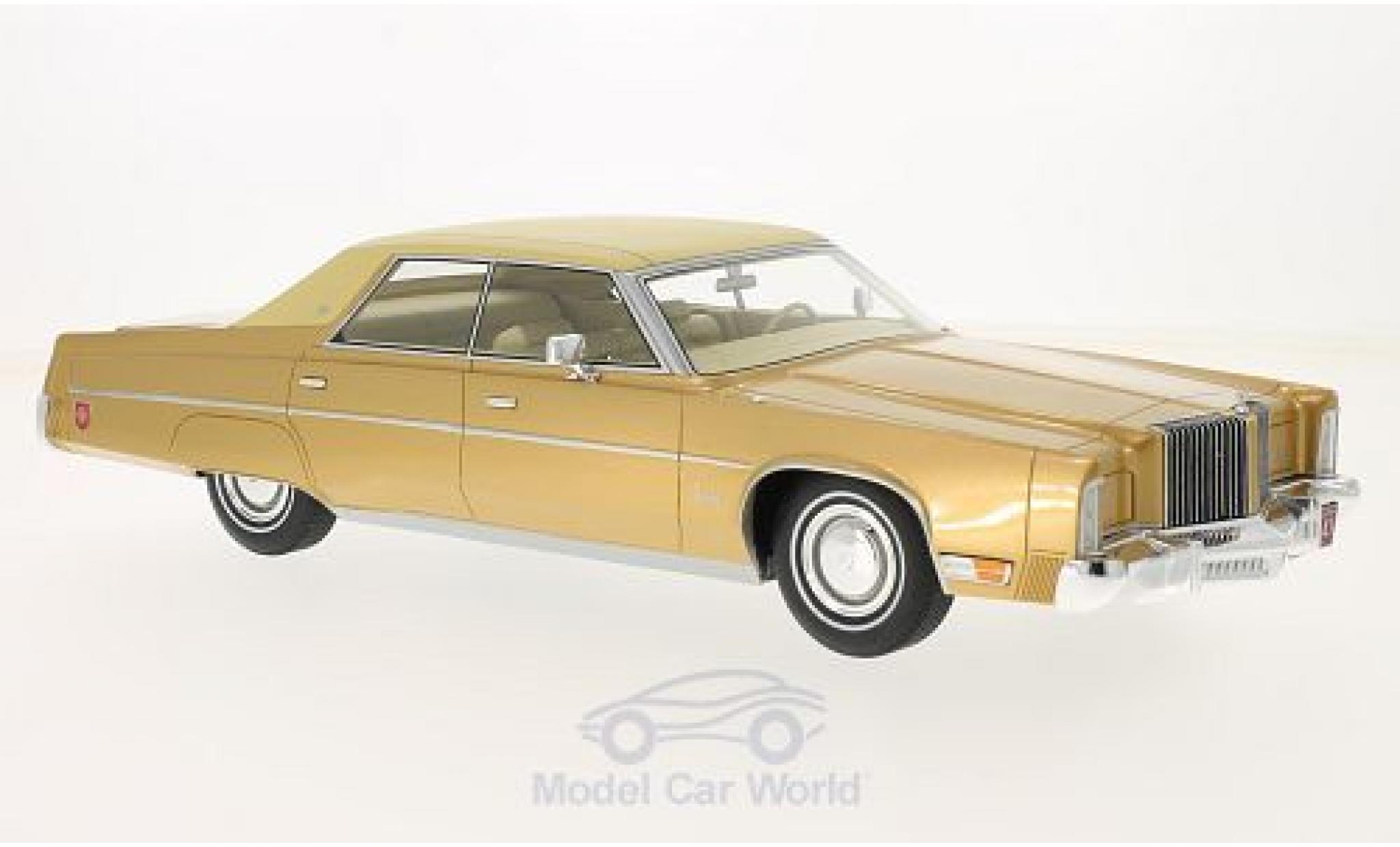 Chrysler Imperial 1/18 BoS Models LeBaron gold/beige 1975 modelauto