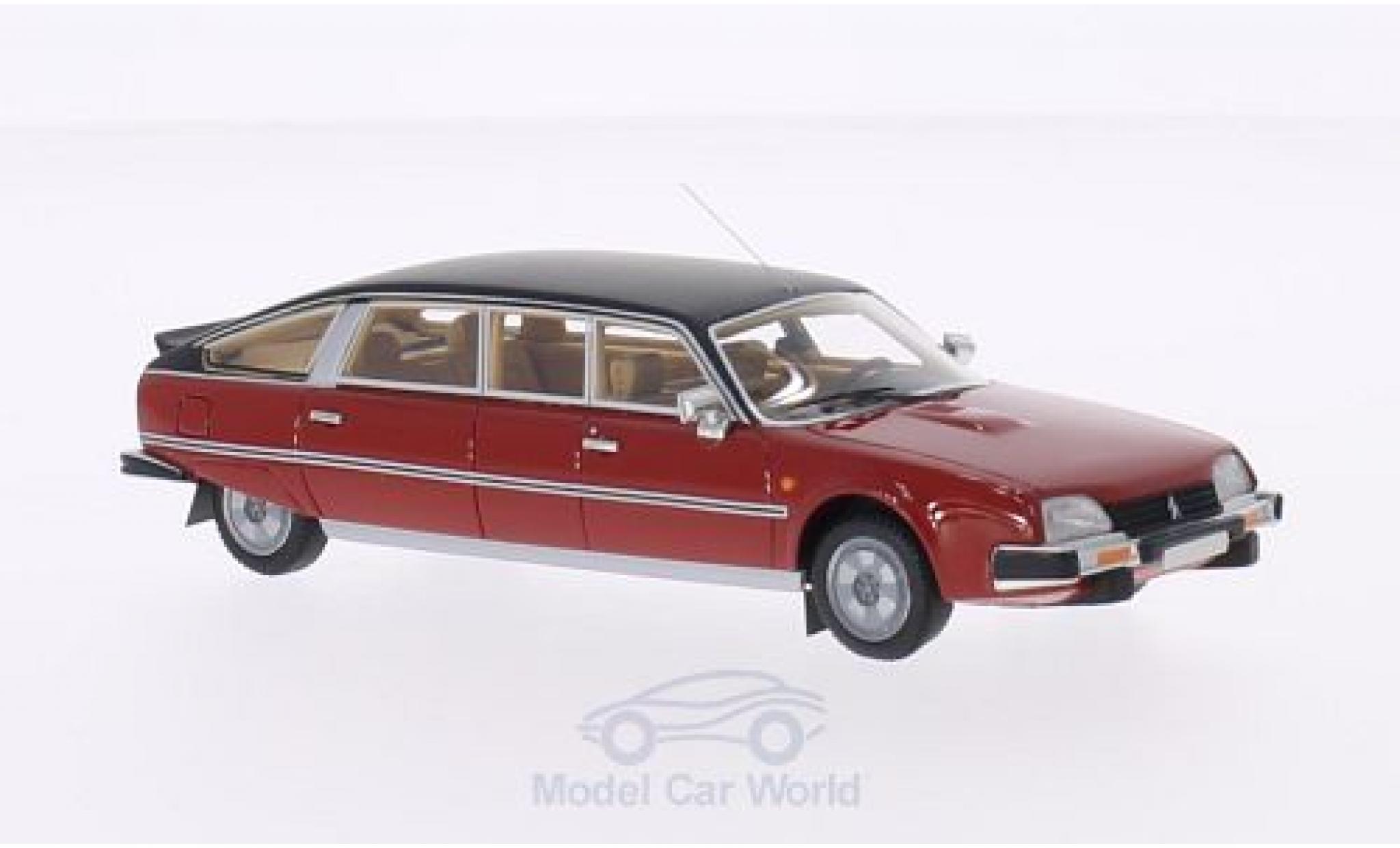 Citroen CX 1/43 BoS Models Nilsson rood/matt-zwart 1985 modelauto