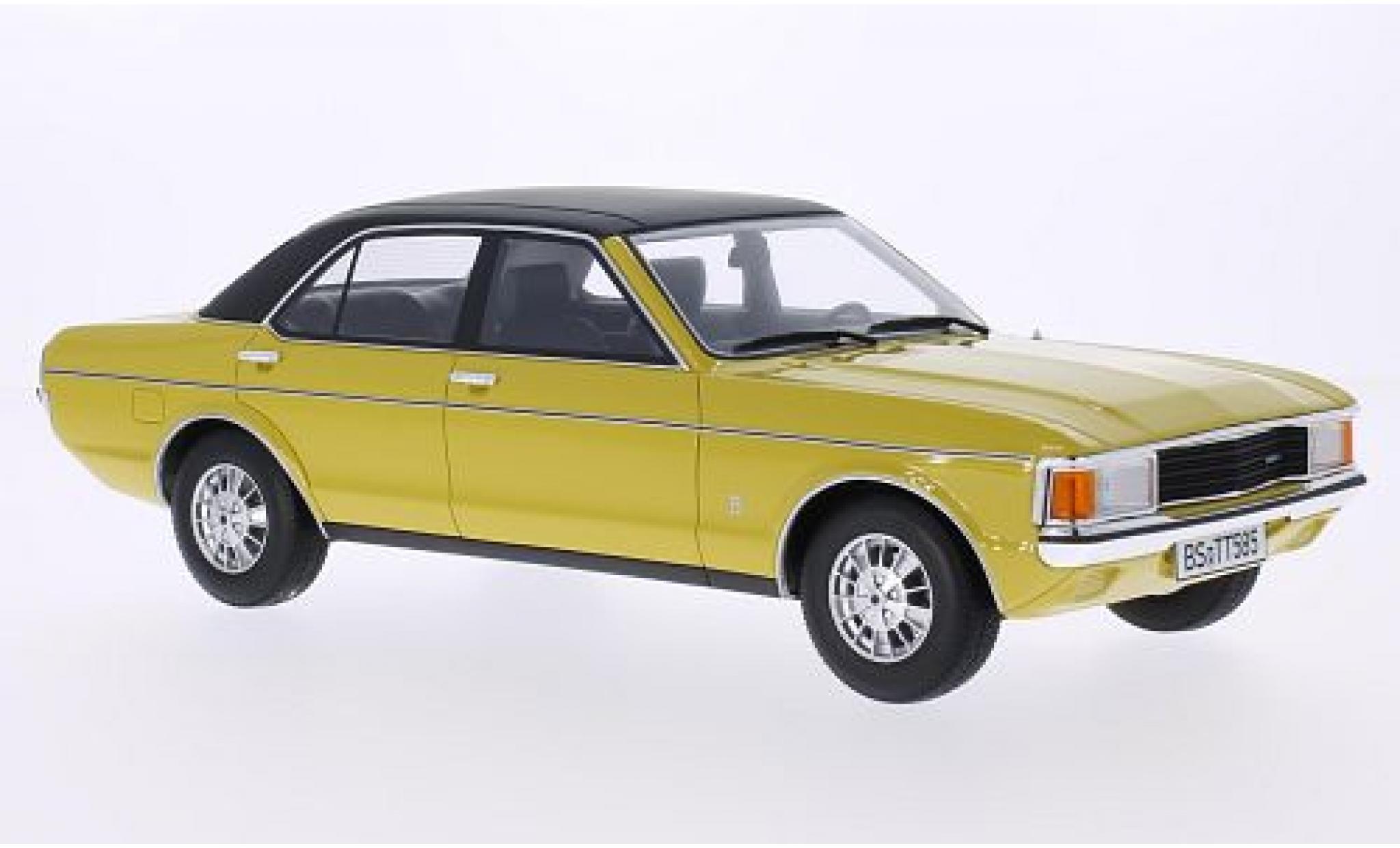 Ford Granada 1/18 BoS Models MKI 2.3 LS geel/zwart 1975 modelauto