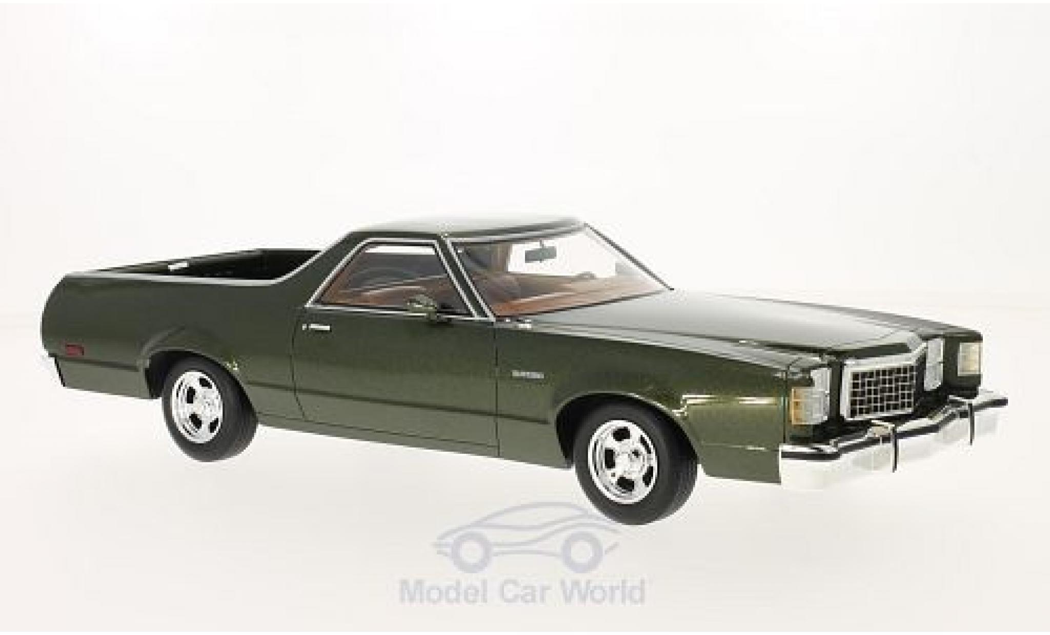Ford Ranchero 1/18 BoS Models metallic groen 1979 modelauto