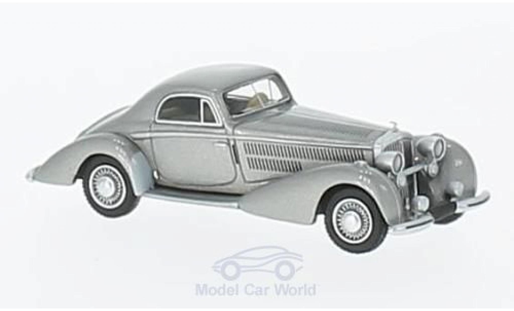 Horch 853 1/87 BoS Models Spezial Coupe metallic grijs 1937 modelauto