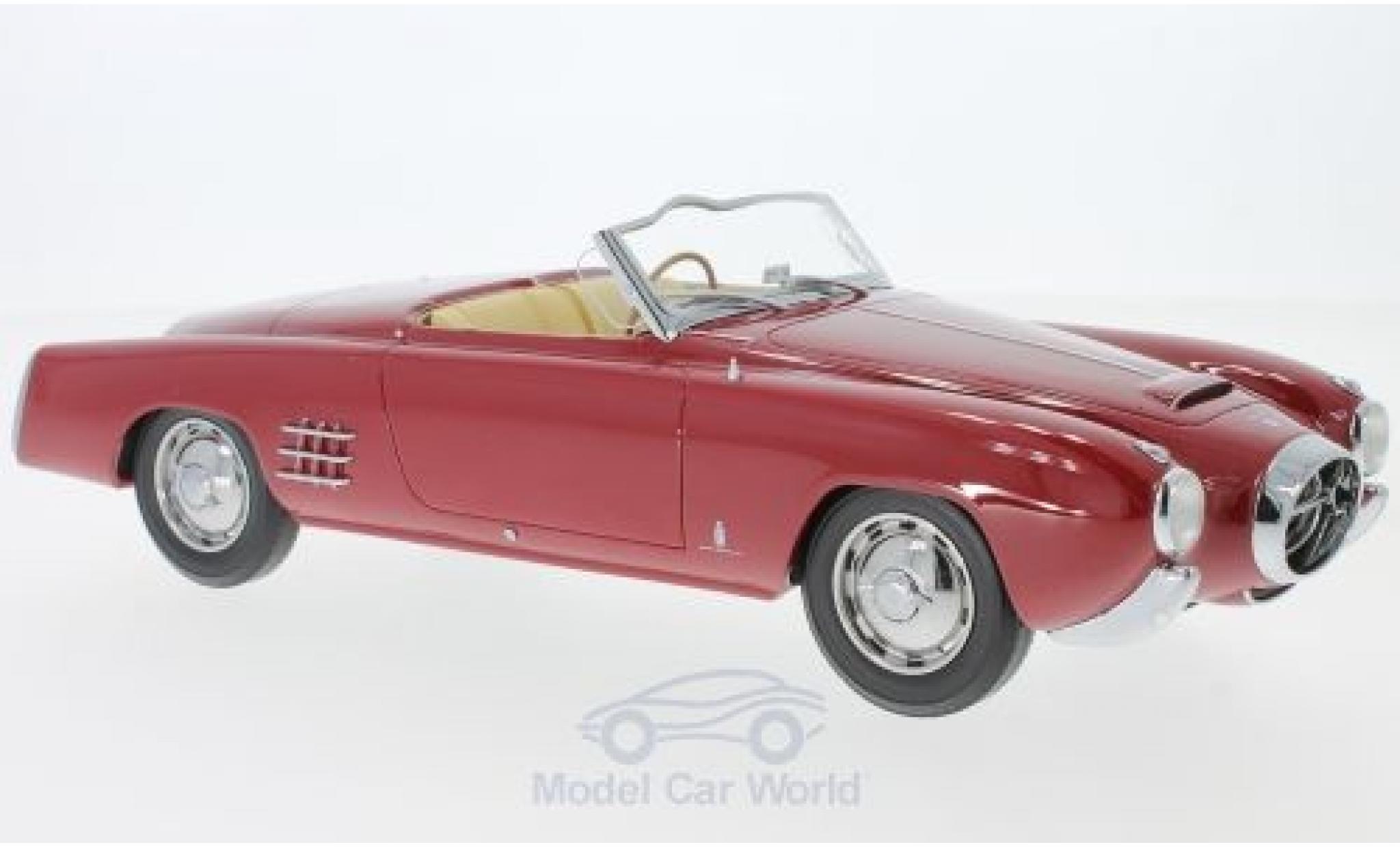 Lancia Aurelia 1/18 BoS Models PF200 C Spider rood RHD 1953 modelauto