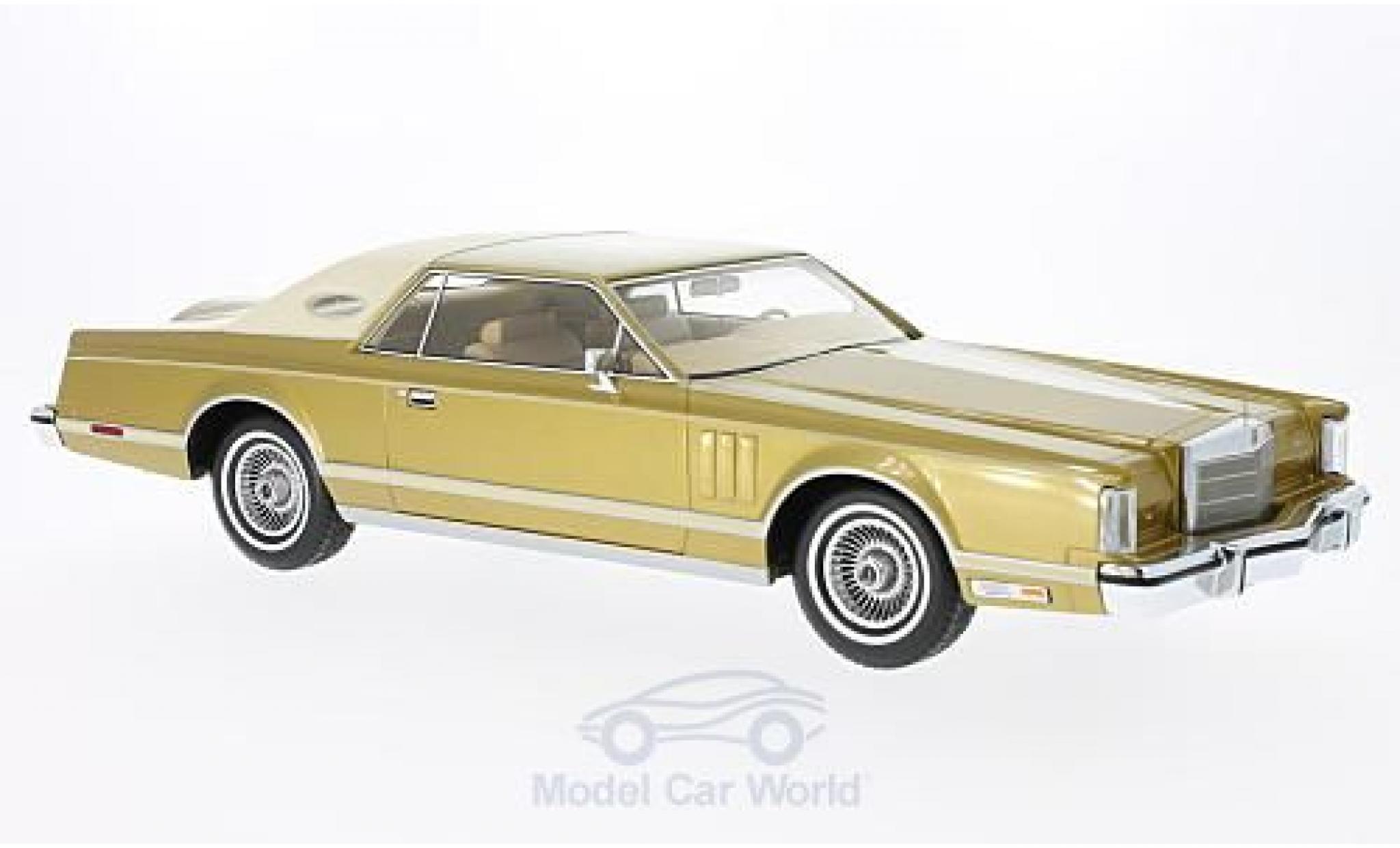 Lincoln Continental 1978 1/18 BoS Models MkV Coupe gold/beige 1978 modelauto
