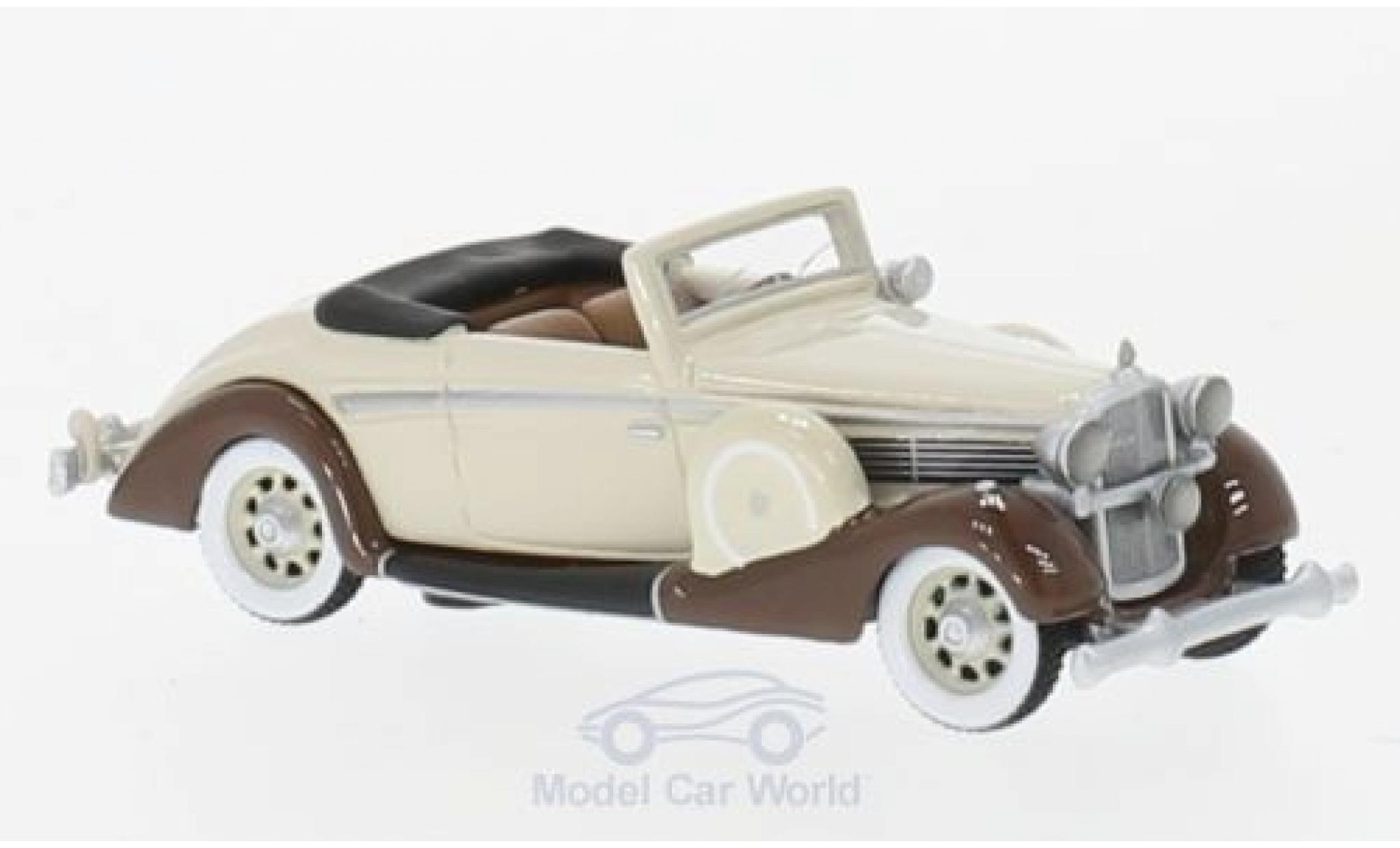 Maybach SW 1/87 BoS Models 38 Cabriolet Spohn beige/bruin 1937 modelauto