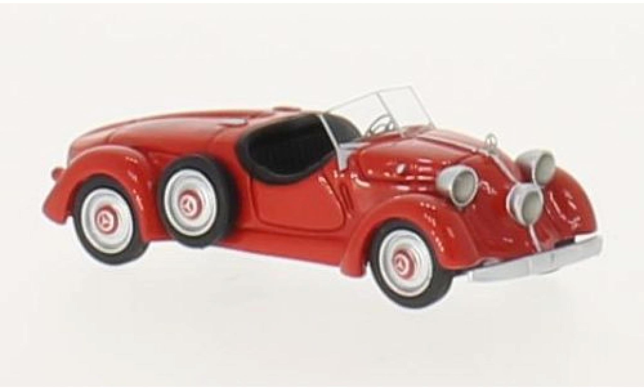 Mercedes 150 1/87 BoS Models (W30) Sport Roadster rood 1935 modelauto