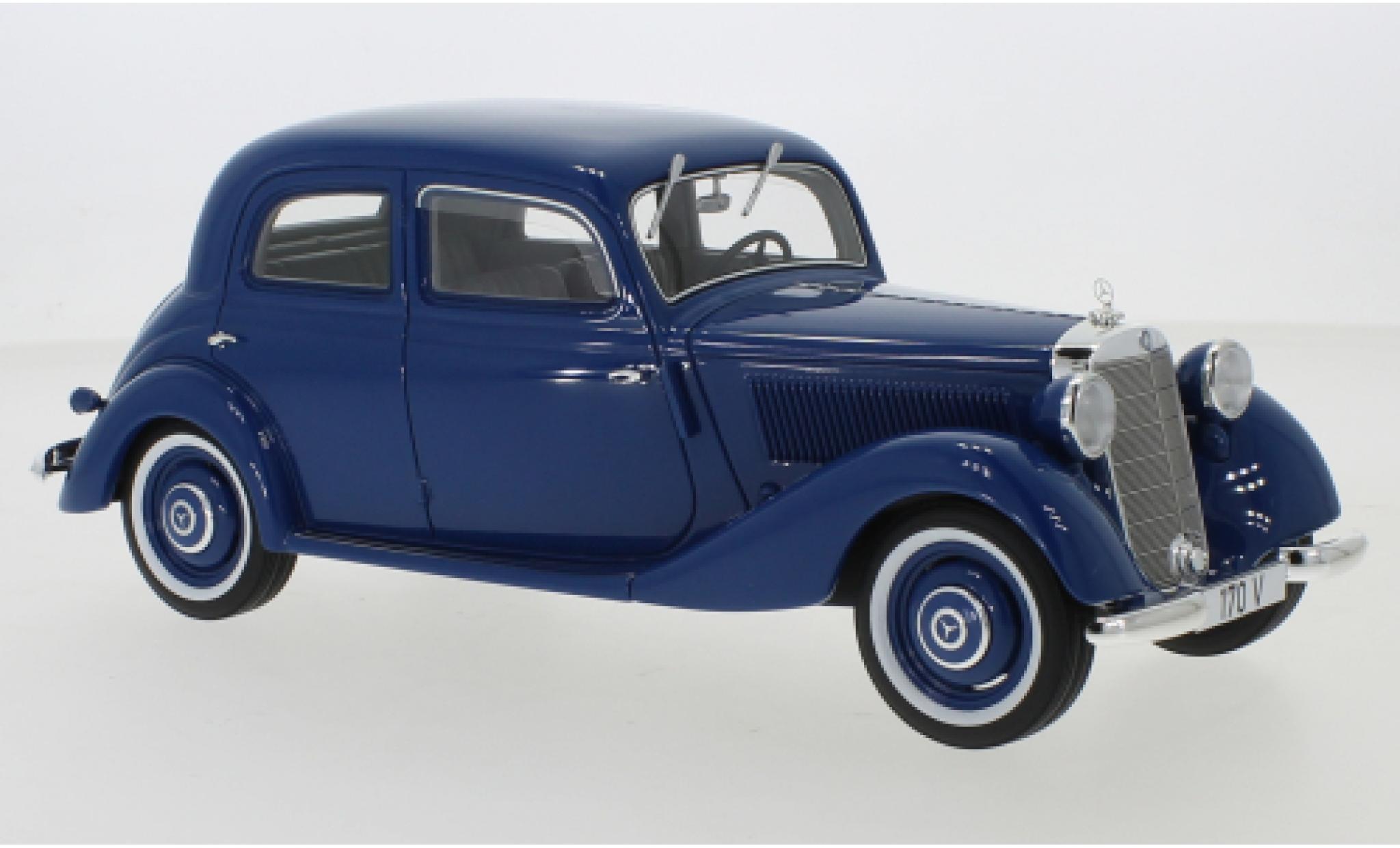 Mercedes 170 1/18 BoS Models V blauw 1939 modelauto