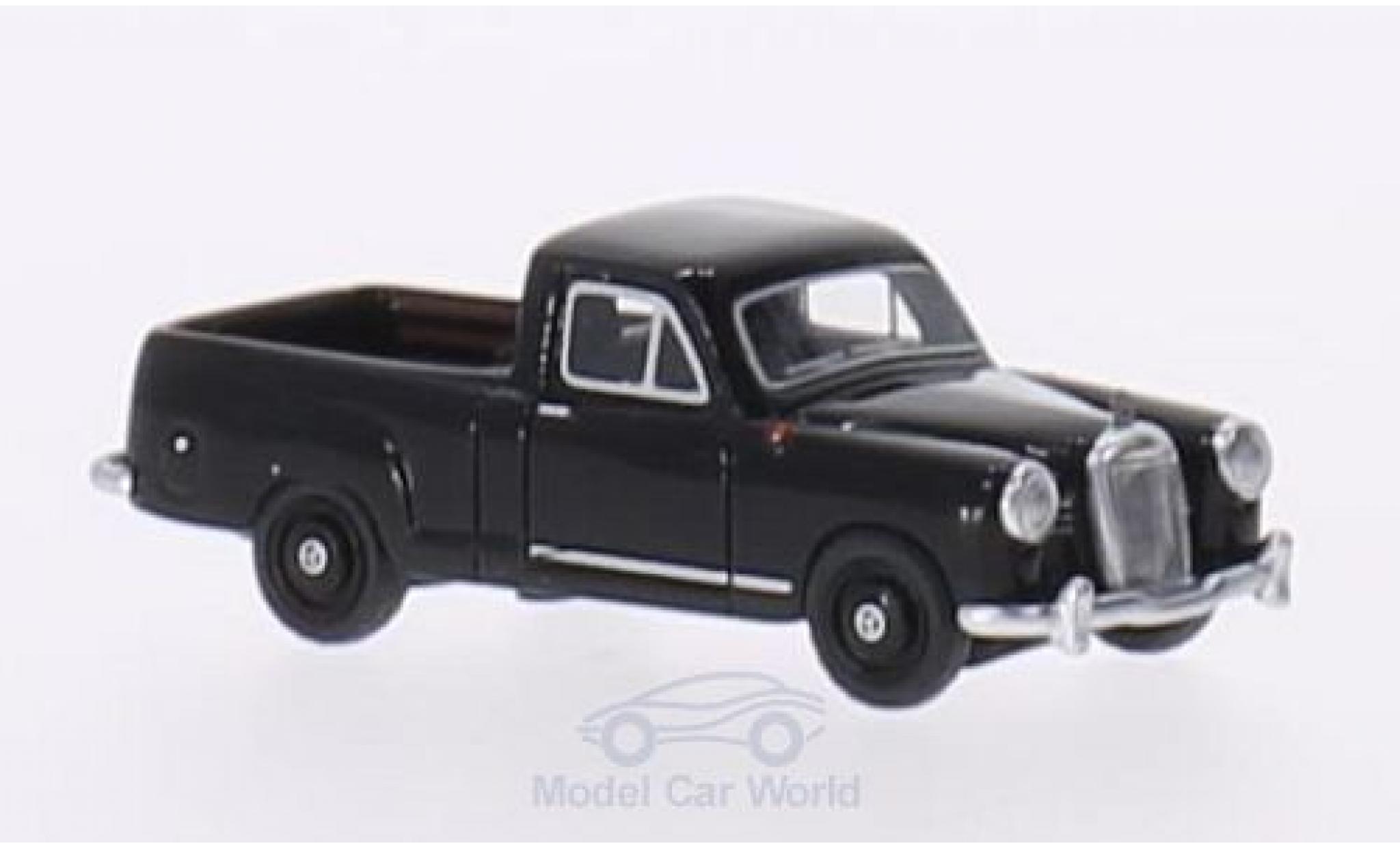 Mercedes 180 1/87 BoS Models (W120) Bakkie zwart RHD 1956 modelauto