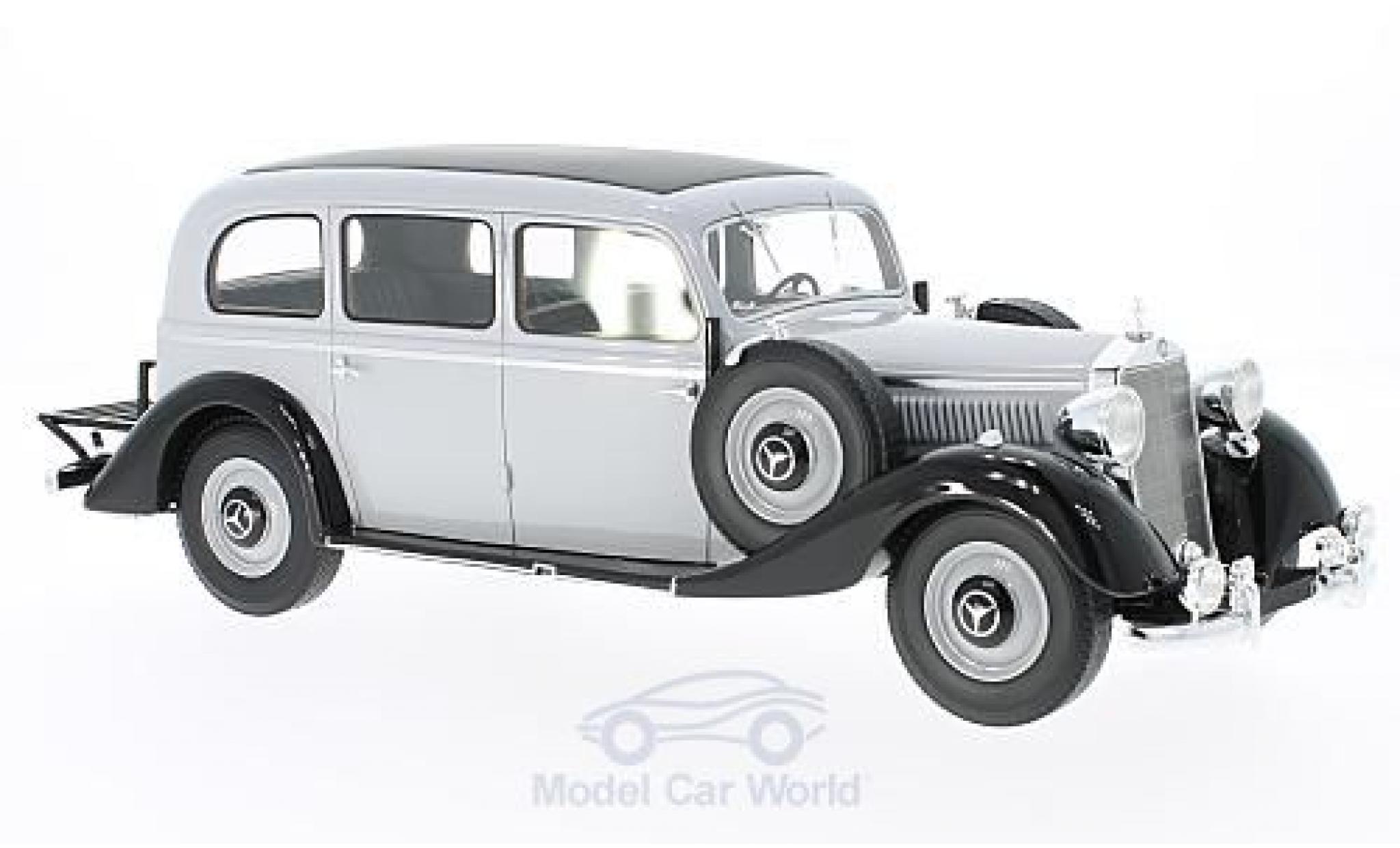Mercedes 260 1/18 BoS Models D Pullman grijs/zwart 1937 ohne Vitrine modelauto