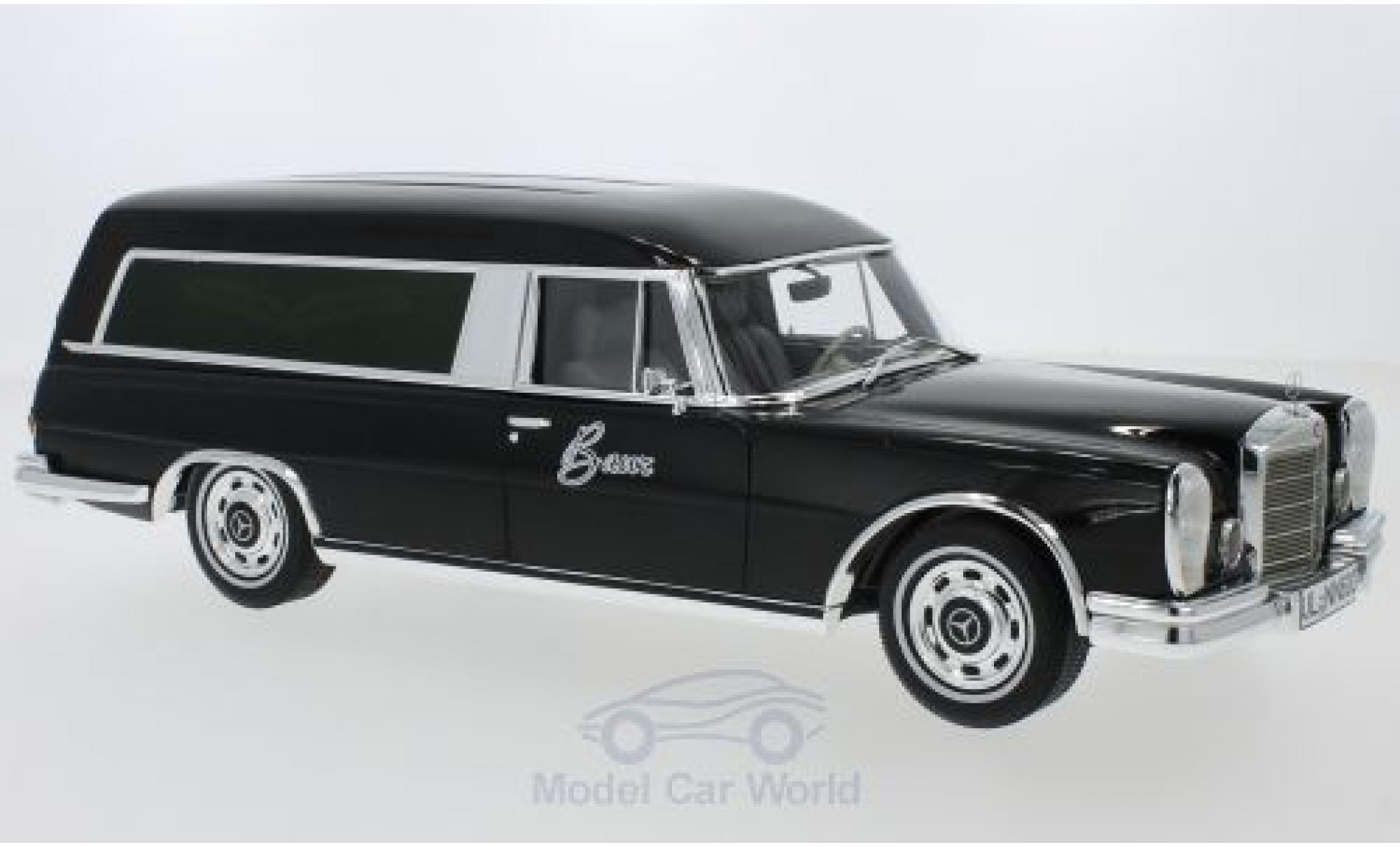 Mercedes 600 1/18 BoS Models Pollmann zwart 1969 modelauto