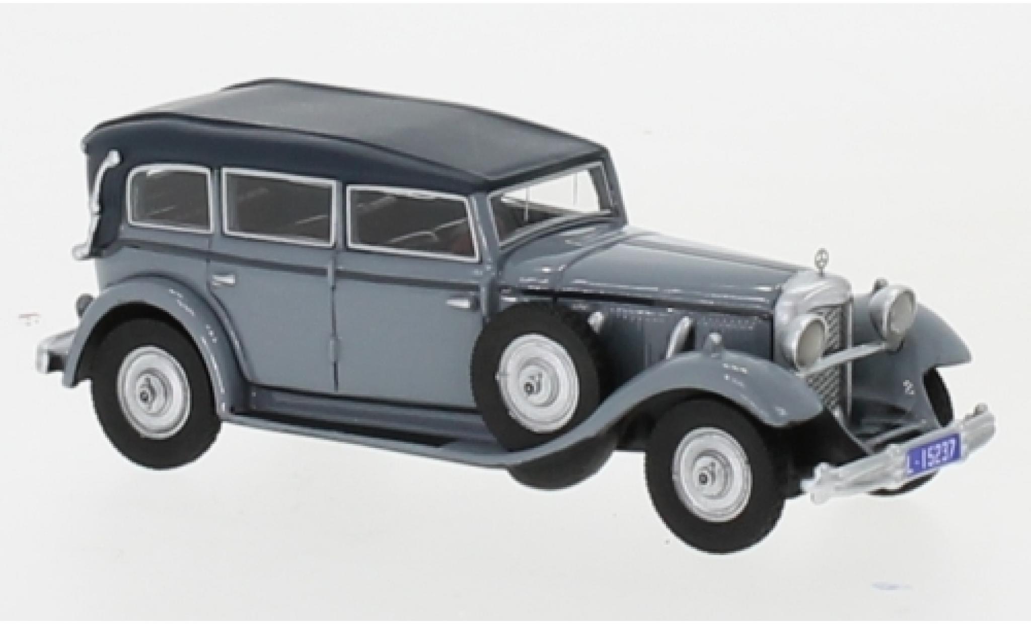 Mercedes 770 1/87 BoS Models (W07) Closed Cabriolet grijs RHD 1930 modelauto
