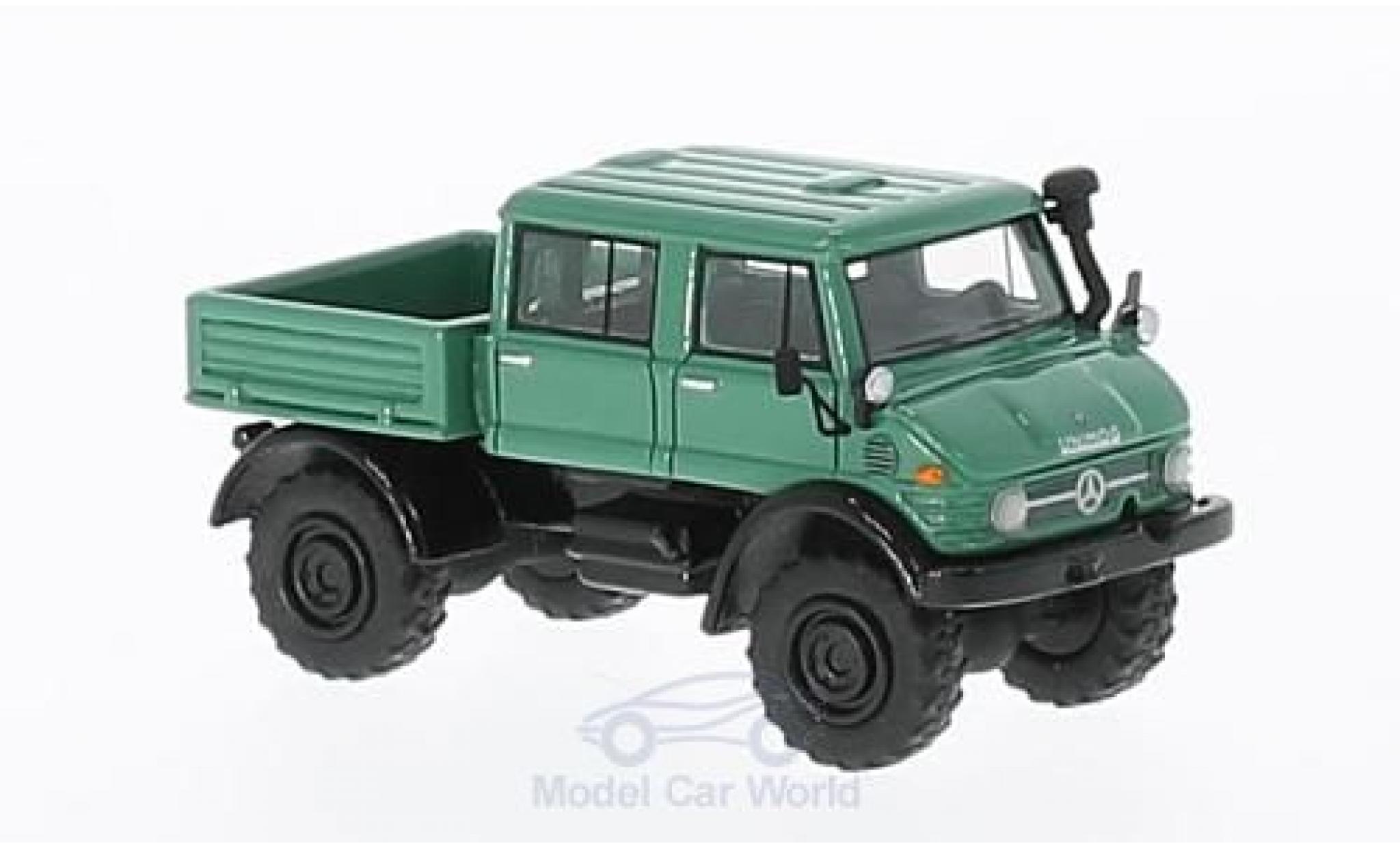 Mercedes Unimog 1/87 BoS Models U416 DoKa groen 1977 modelauto