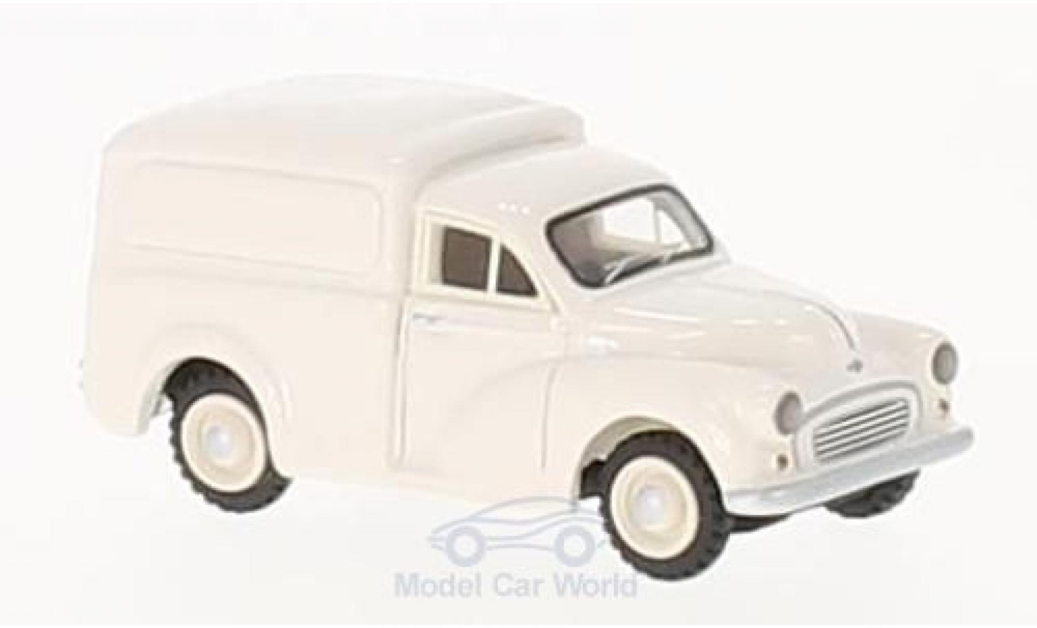 Morris Minor 1/87 BoS Models Van wit 1960 modelauto