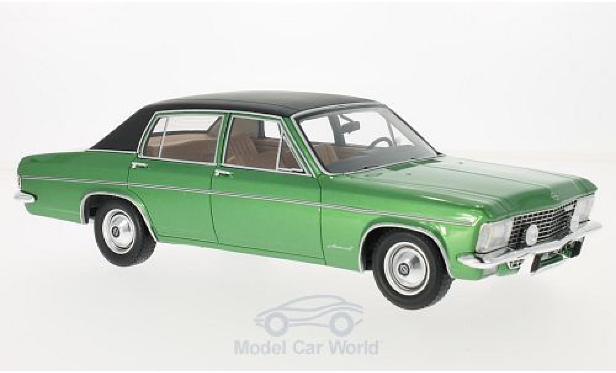 Opel Admiral 1/18 BoS Models B metallic groen/zwart 1971 modelauto