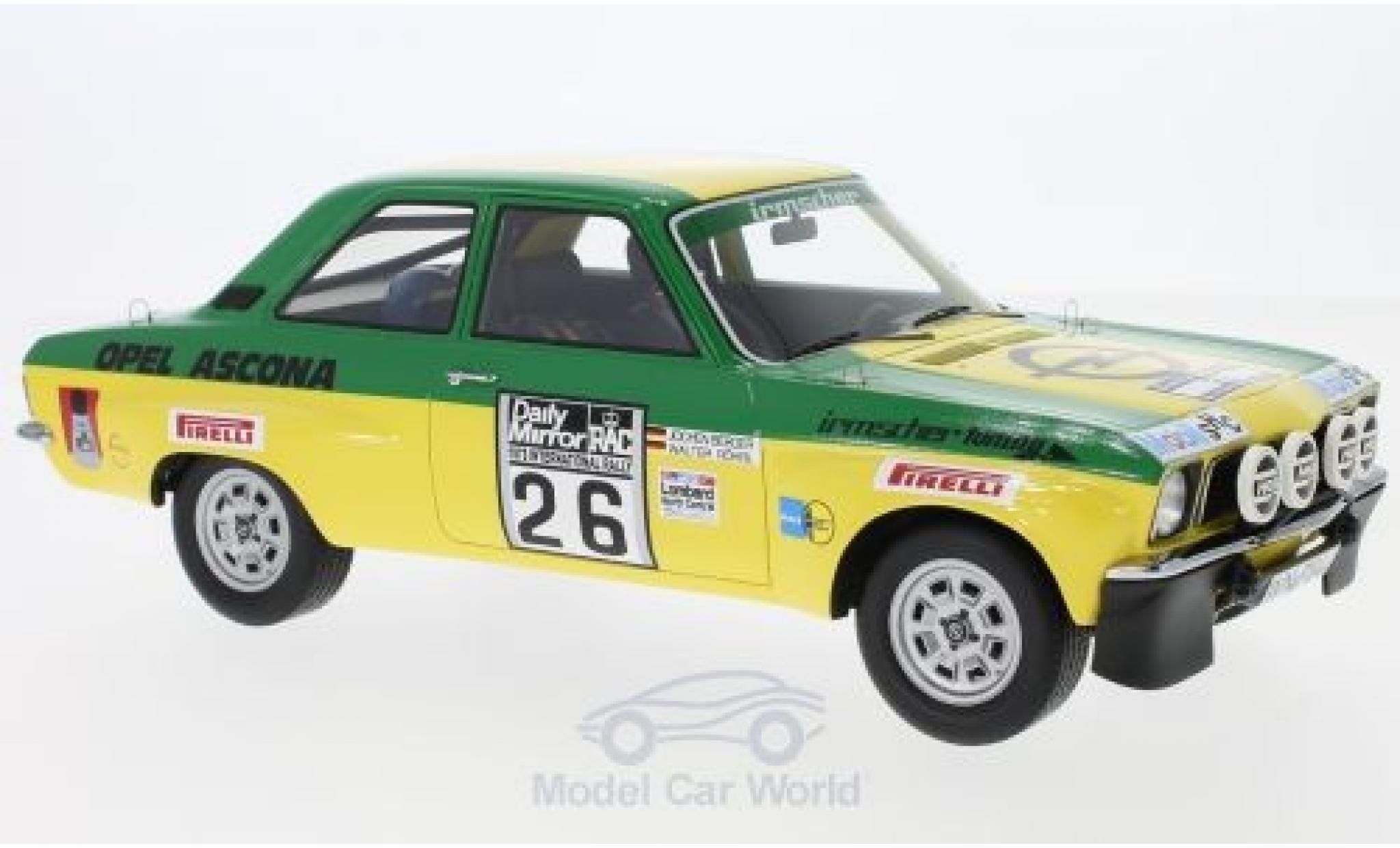 Opel Ascona C 1/18 BoS Models A No.26 Irmscher Tuning Rallye WM RAC Rallye 1973 W.R&ouml;hrl/J.Berger modelauto