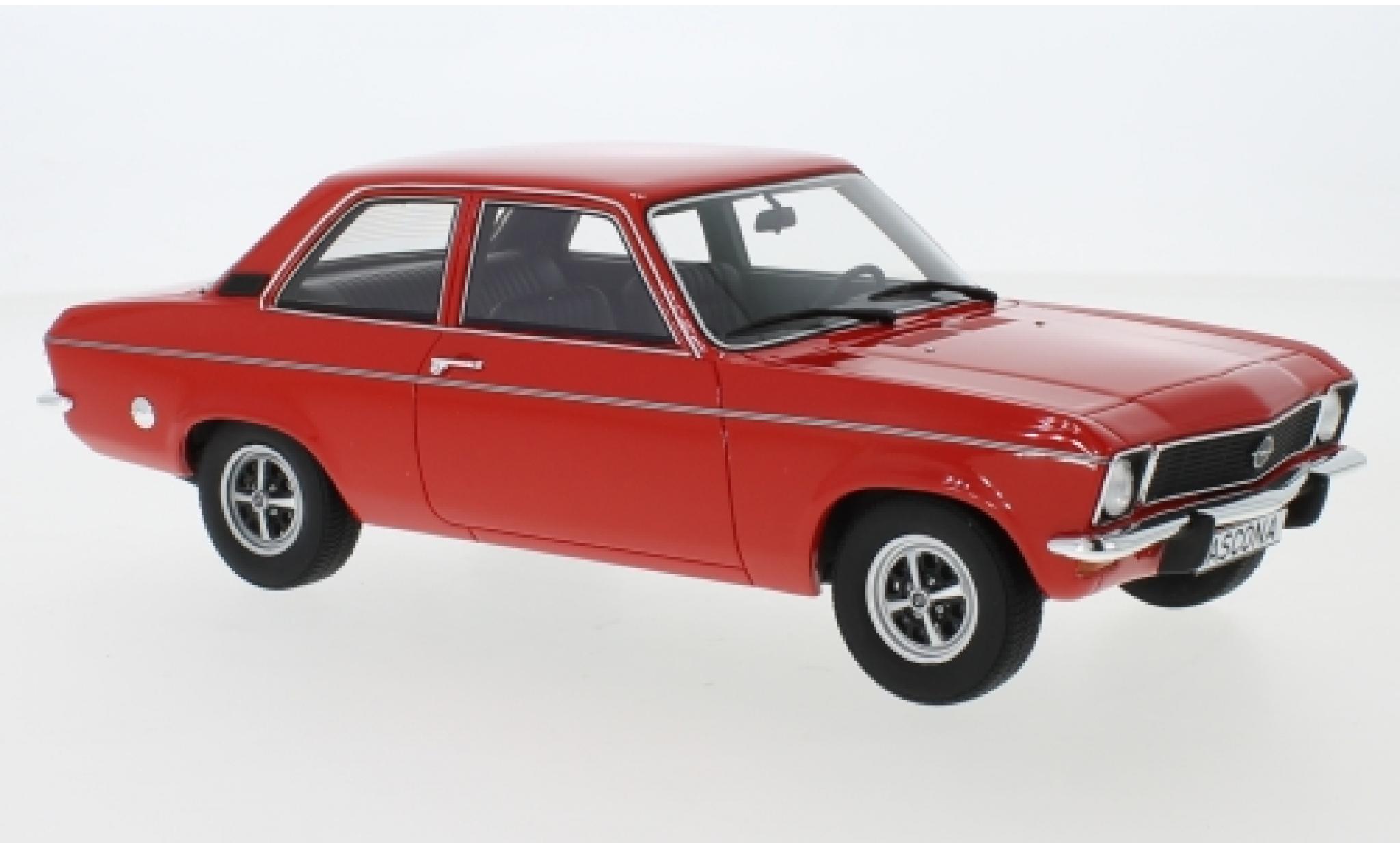 Opel Ascona 1/18 BoS Models A rood 1973 modelauto