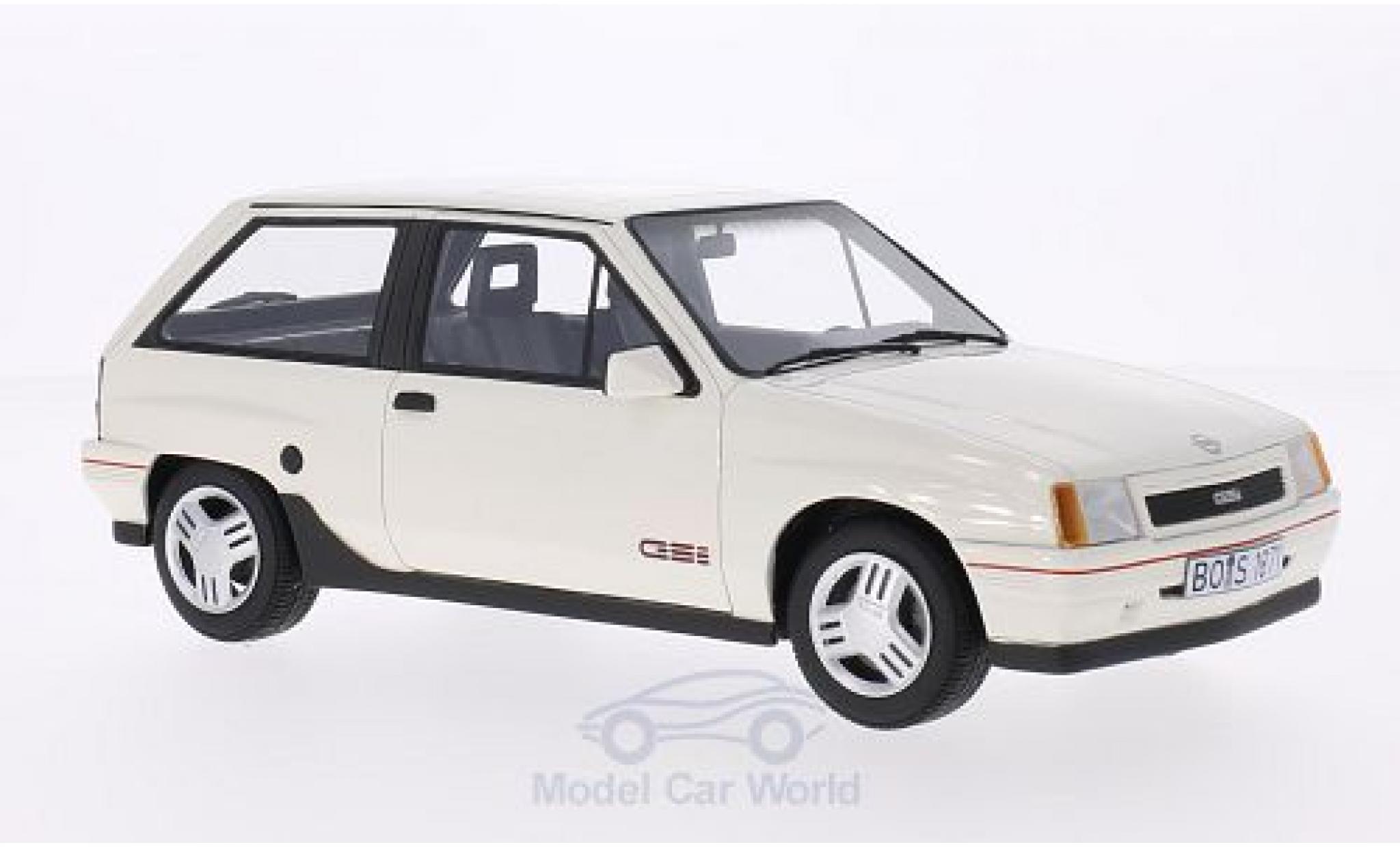 Opel Corsa 1/18 BoS Models A GSI wit 1990 modelauto