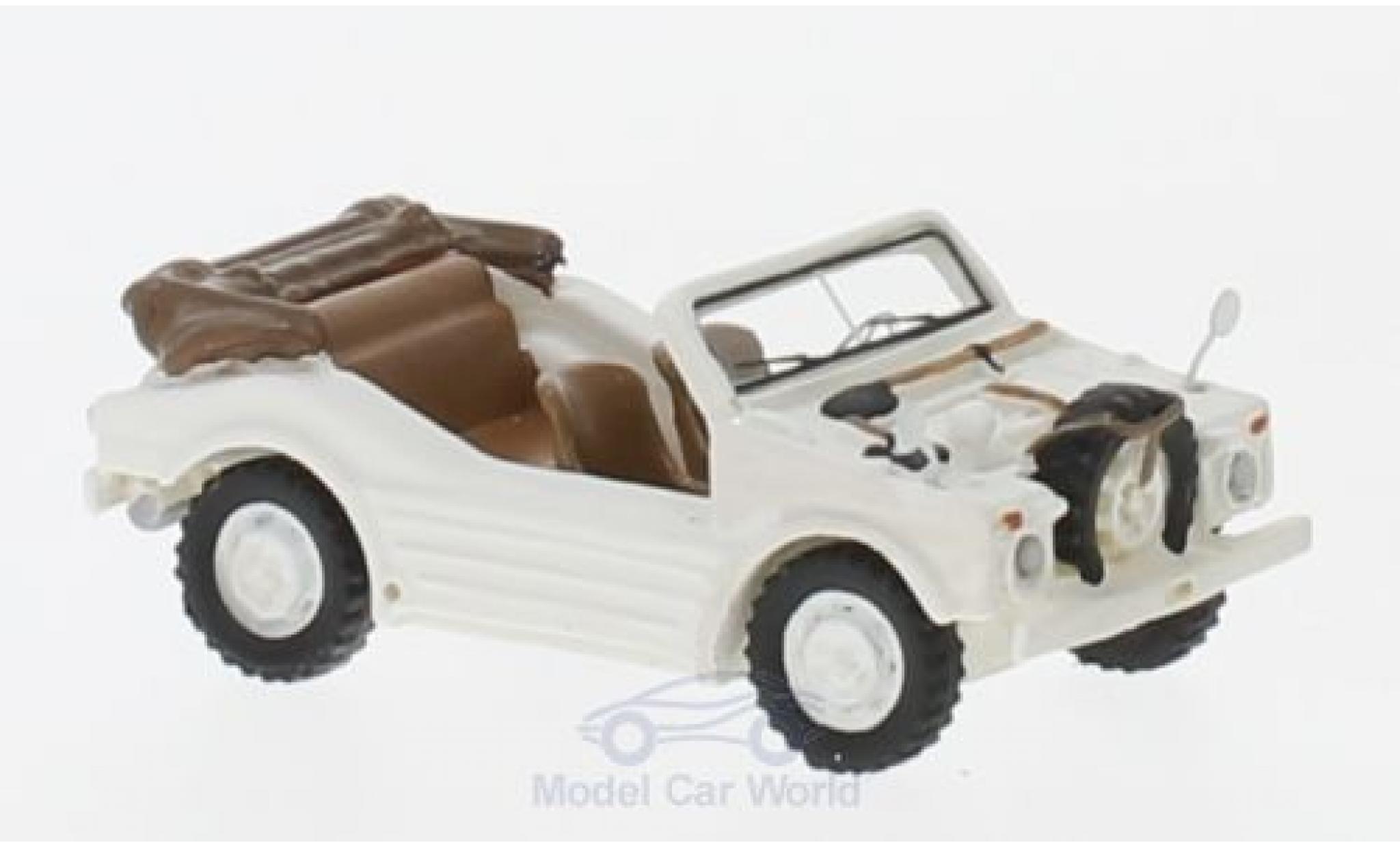 Porsche 597 1/87 BoS Models Jagdwagen wit 1953 modelauto