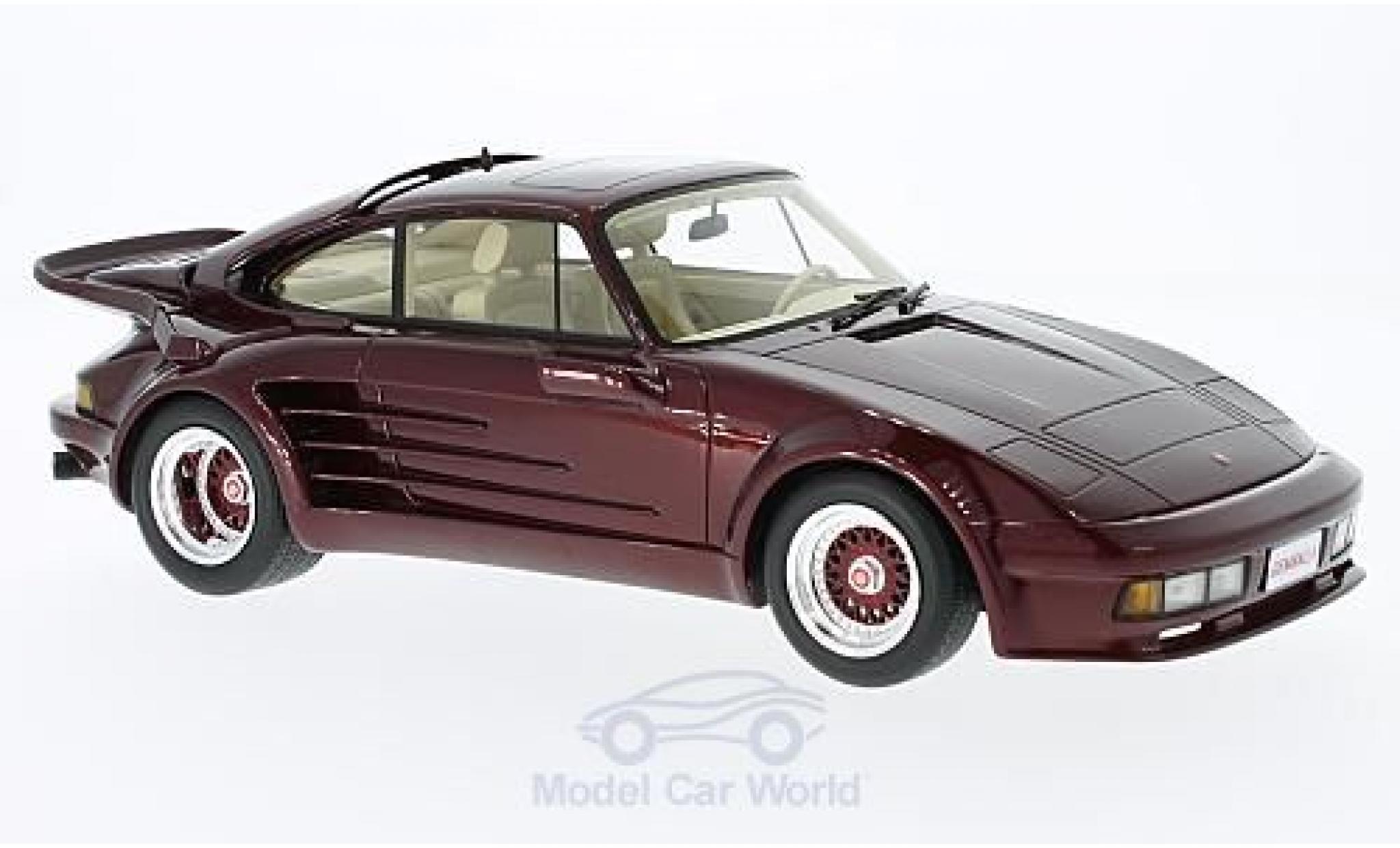 Porsche 930 Turbo 1/18 BoS Models 911 Turbo Gemballa Avalanche metallic rood 1986 modelauto
