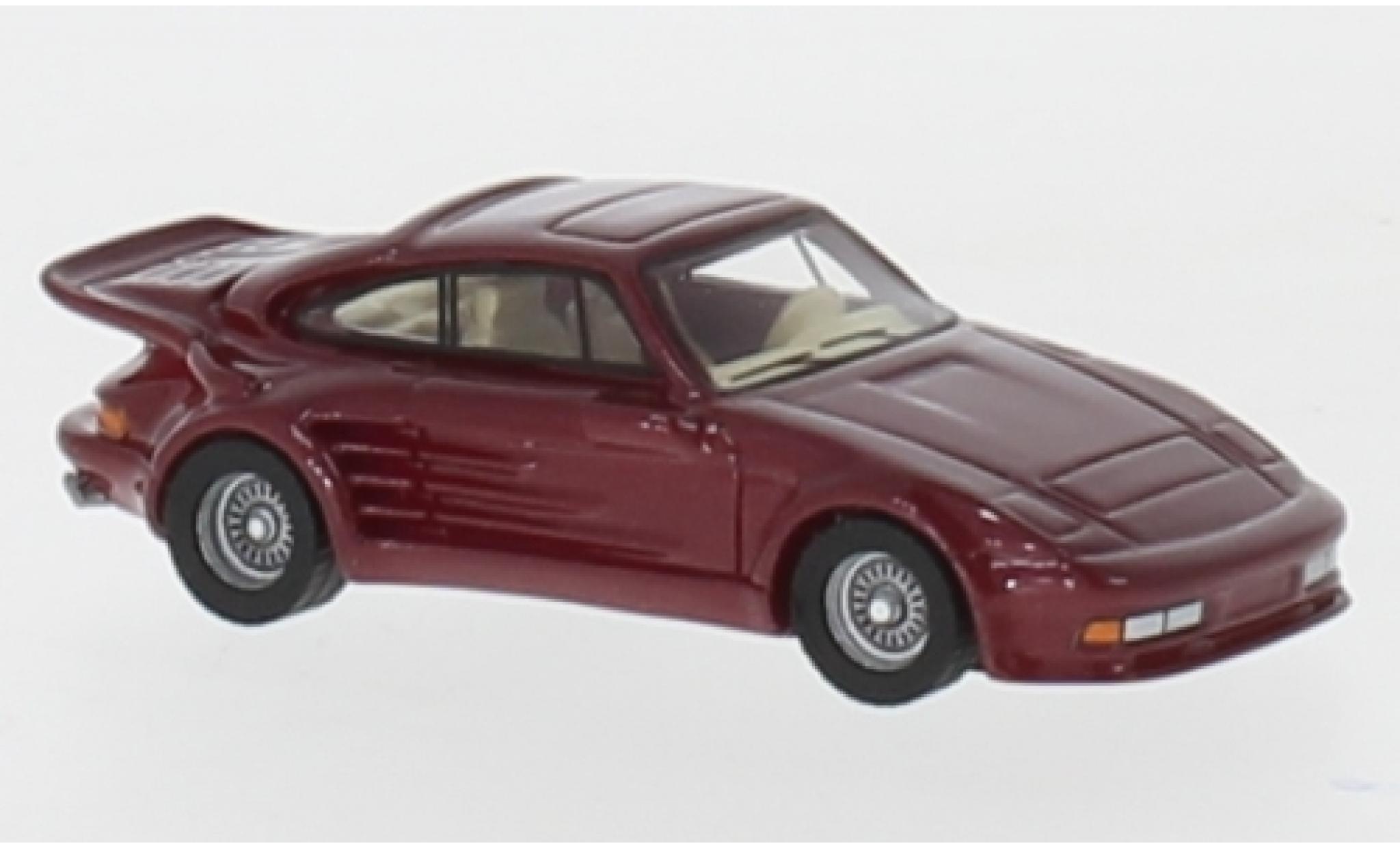 Porsche 930 Turbo 1/87 BoS Models 911 Turbo Gemballa Avalanche metallic rood 1986 modelauto