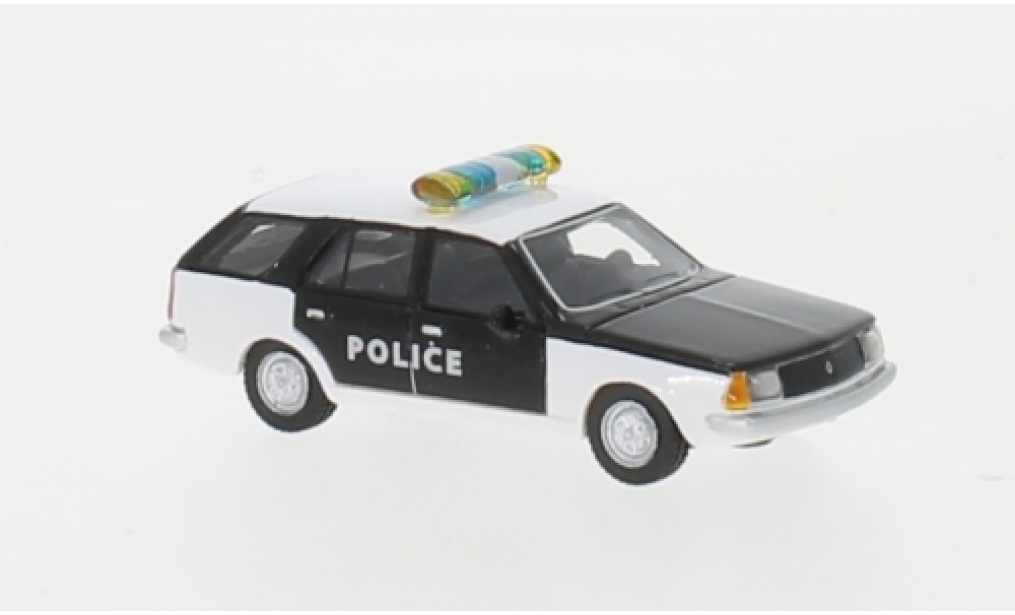 Renault 18 1/87 BoS Models Stationwagen wit/zwart Politie 1978 modelauto