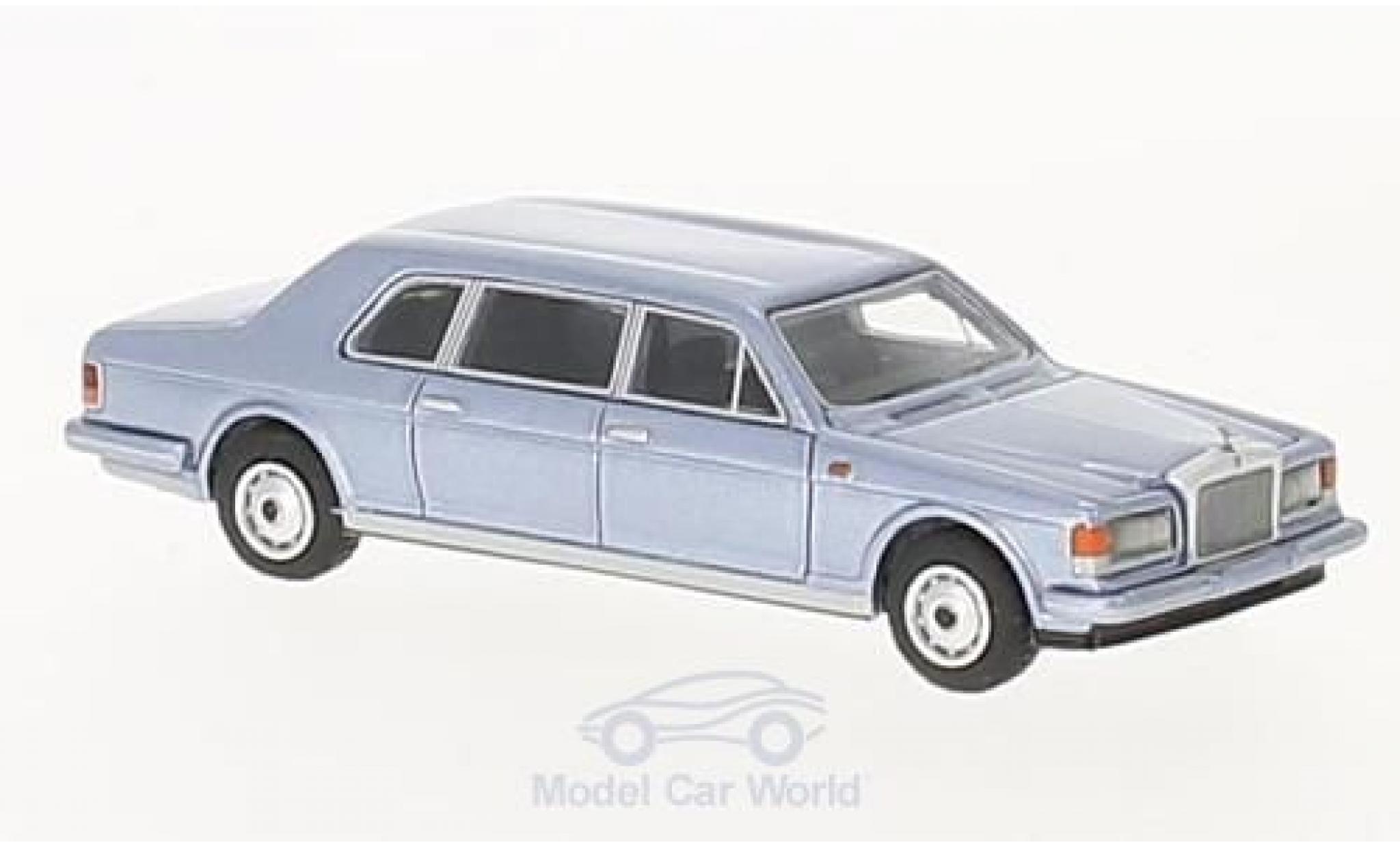 Rolls Royce Silver Spur 1/87 BoS Models II Touring Sedan metallic blauw 1985 modelauto
