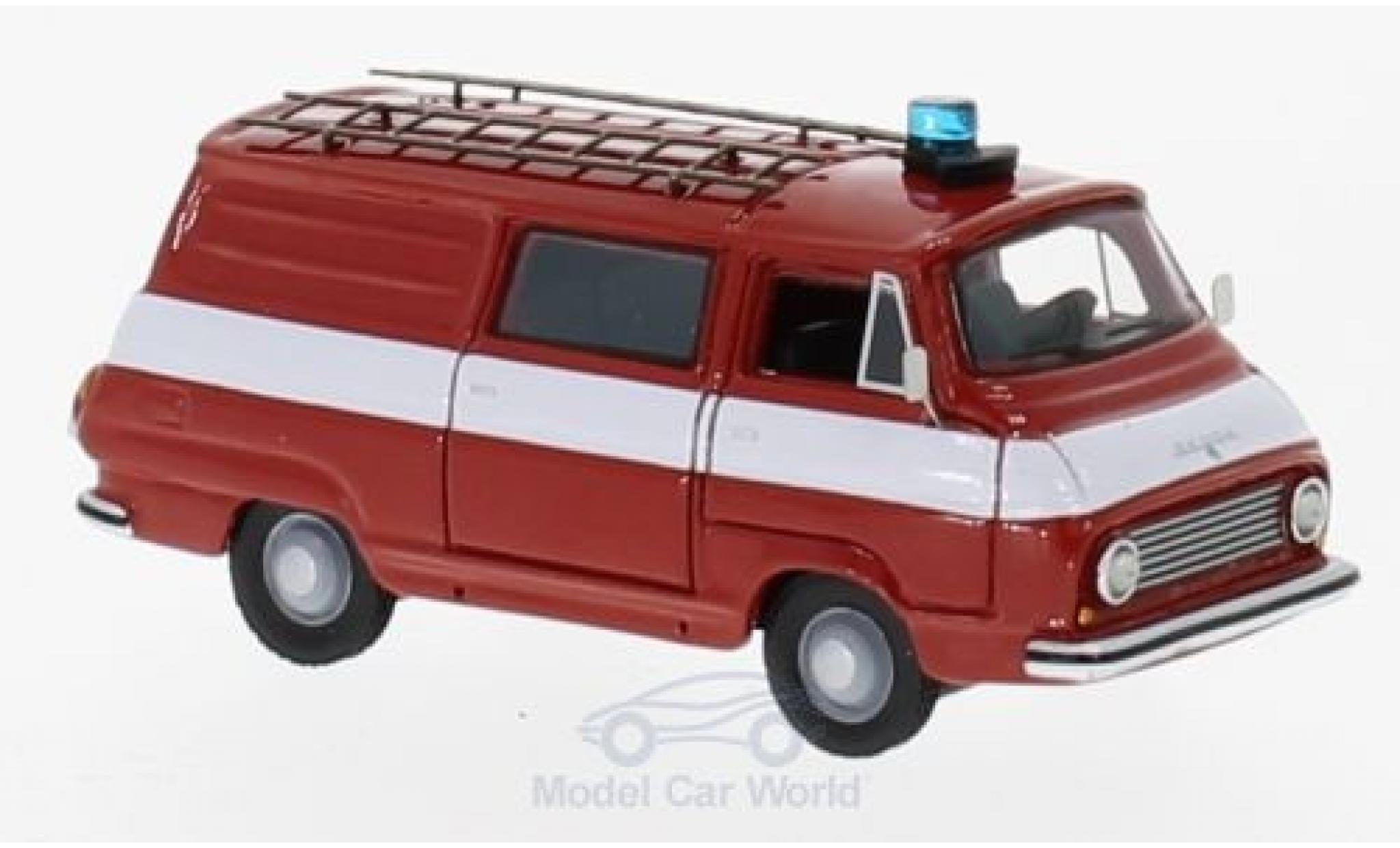 Skoda 1203 1/87 BoS Models Halbbus Brandweer 1968 modelauto