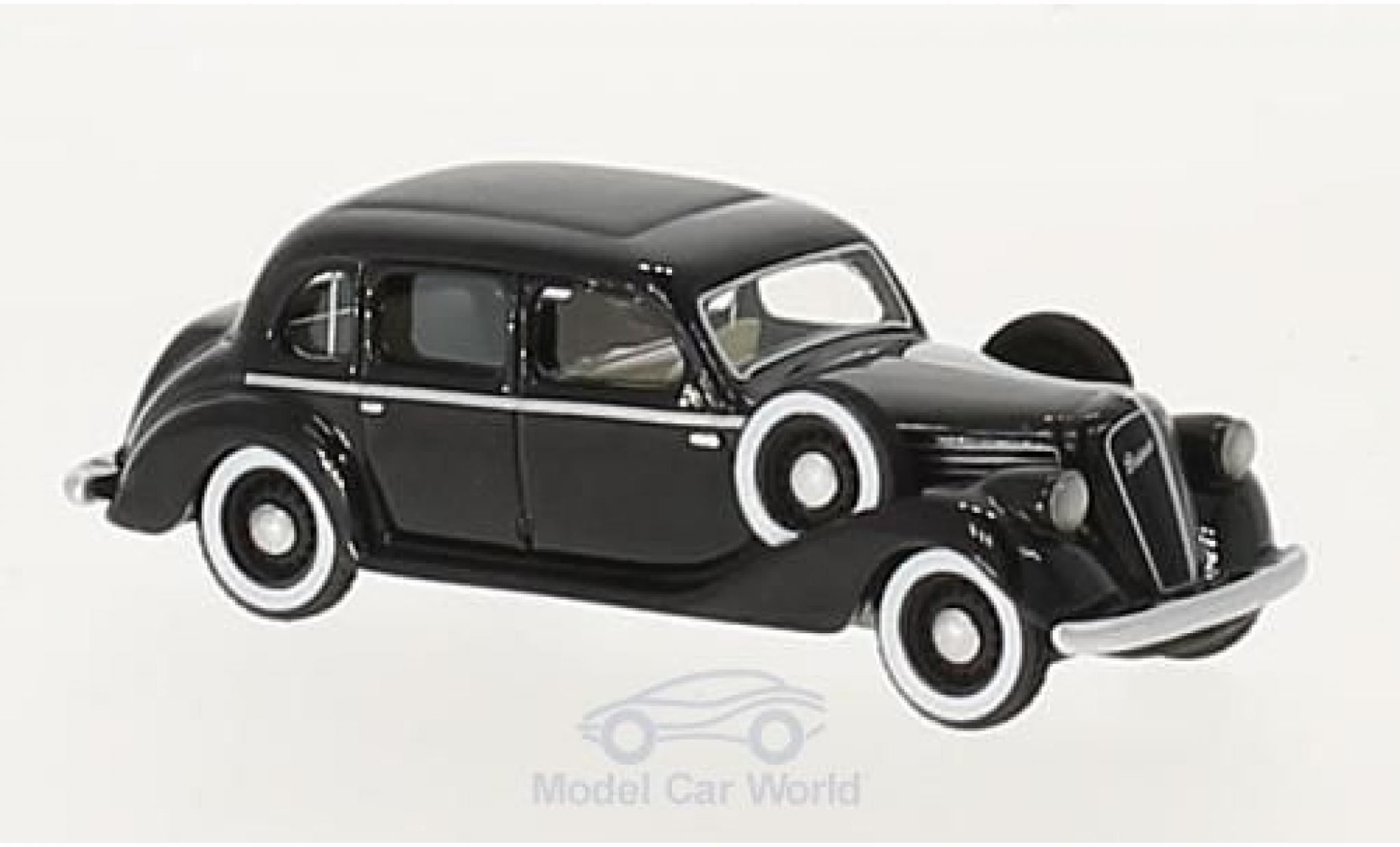 Skoda Superb 1938 1/87 BoS Models 913 zwart RHD 1938 modelauto