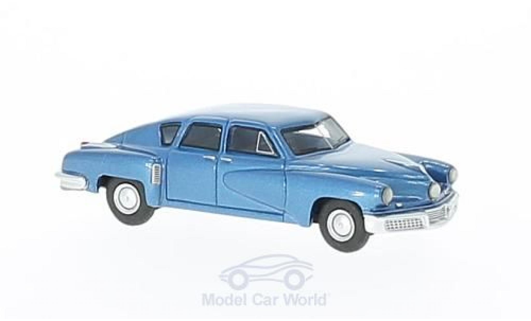 Tucker Torpedo 1/87 BoS Models metallic blauw 1948 modelauto