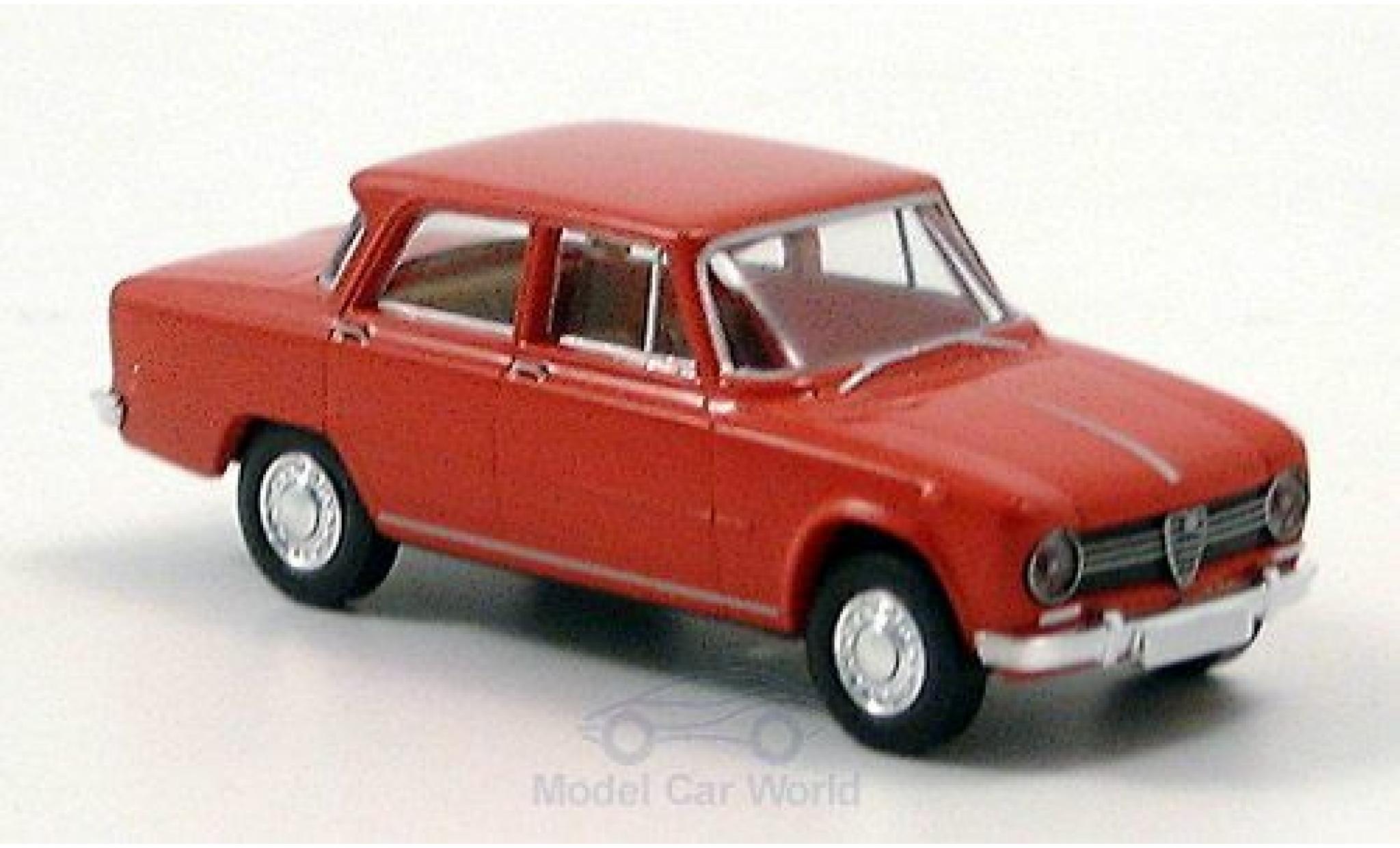 Alfa Romeo Giulia 1/87 Brekina 1300 rood 1964 modelauto