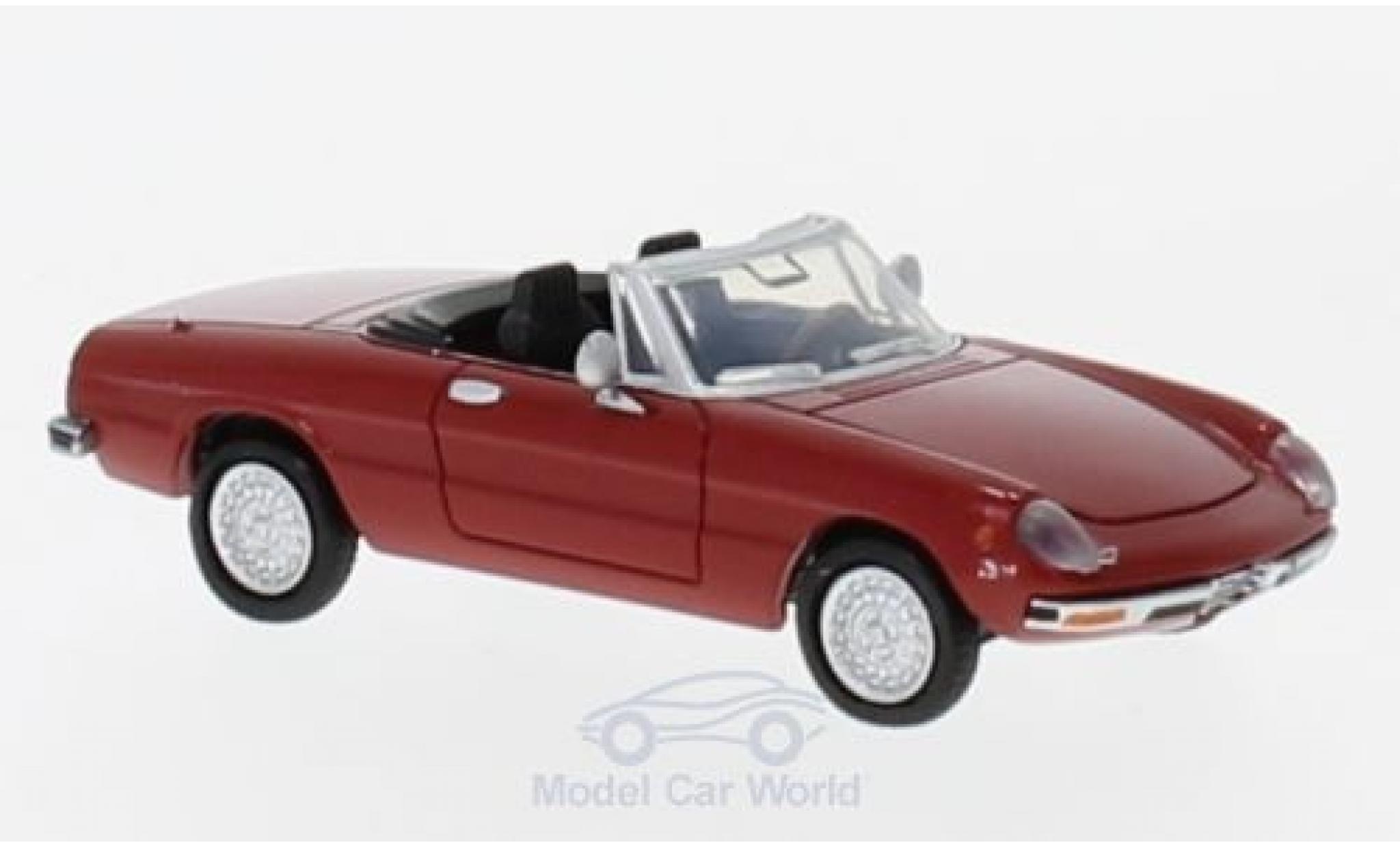 Alfa Romeo Spider 1/87 Brekina 2000 Fastback rood modelauto
