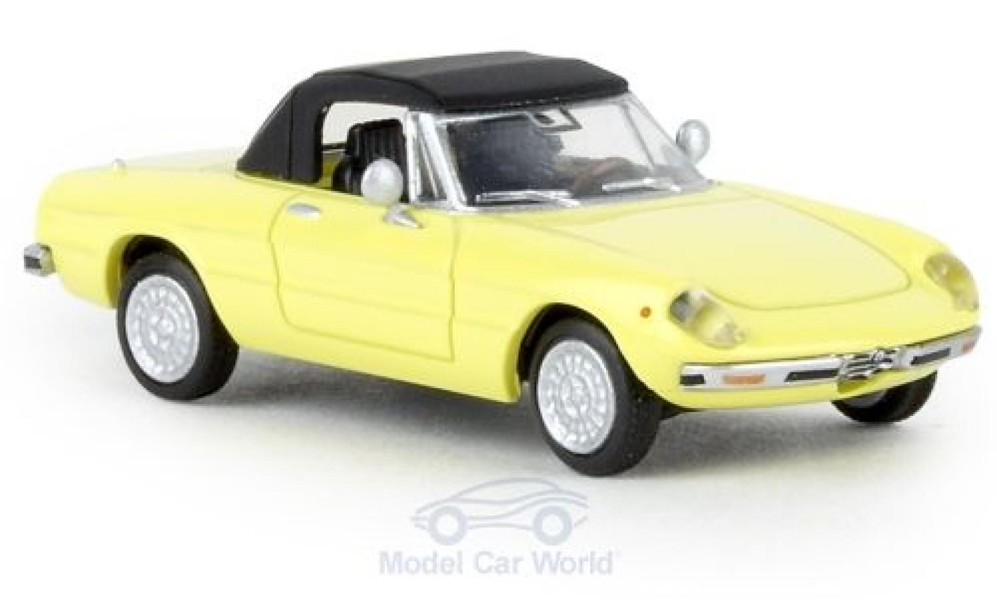 Alfa Romeo Spider 1/87 Brekina geel 1969 geschlossen TD modelauto