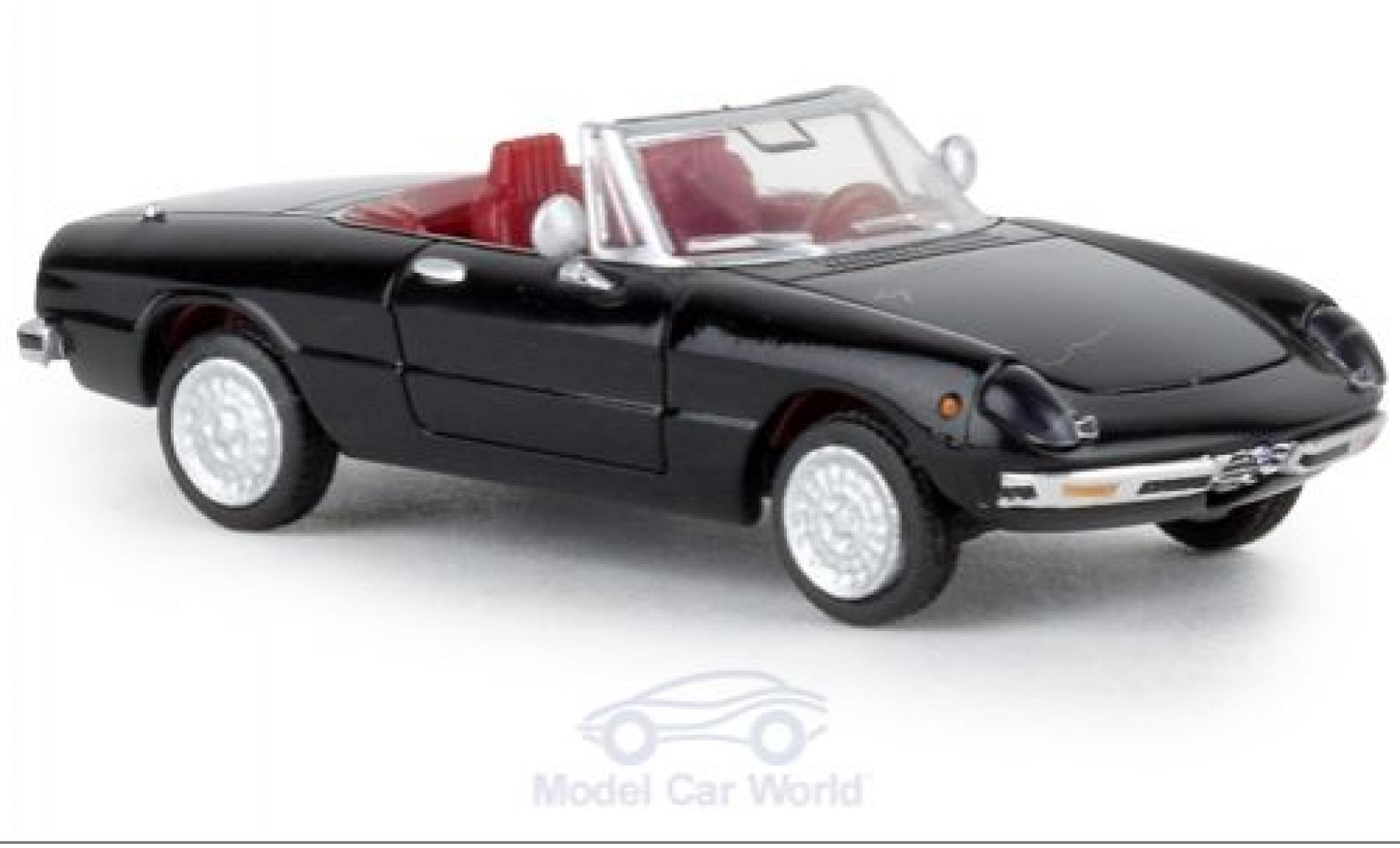 Alfa Romeo Spider 1/87 Brekina zwart 1969 TD modelauto